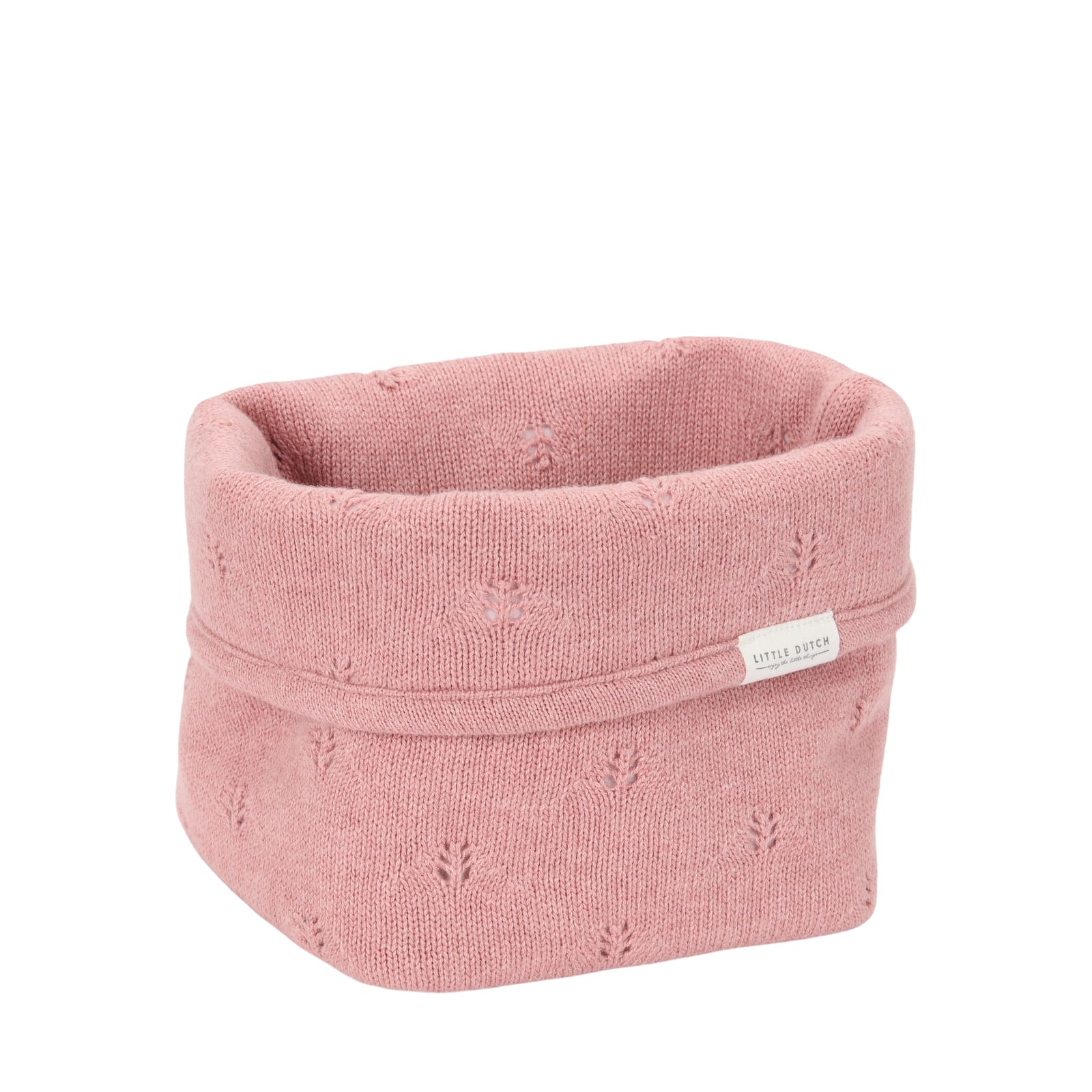 Knitted Storage Basket Small - Pure Pink Blush
