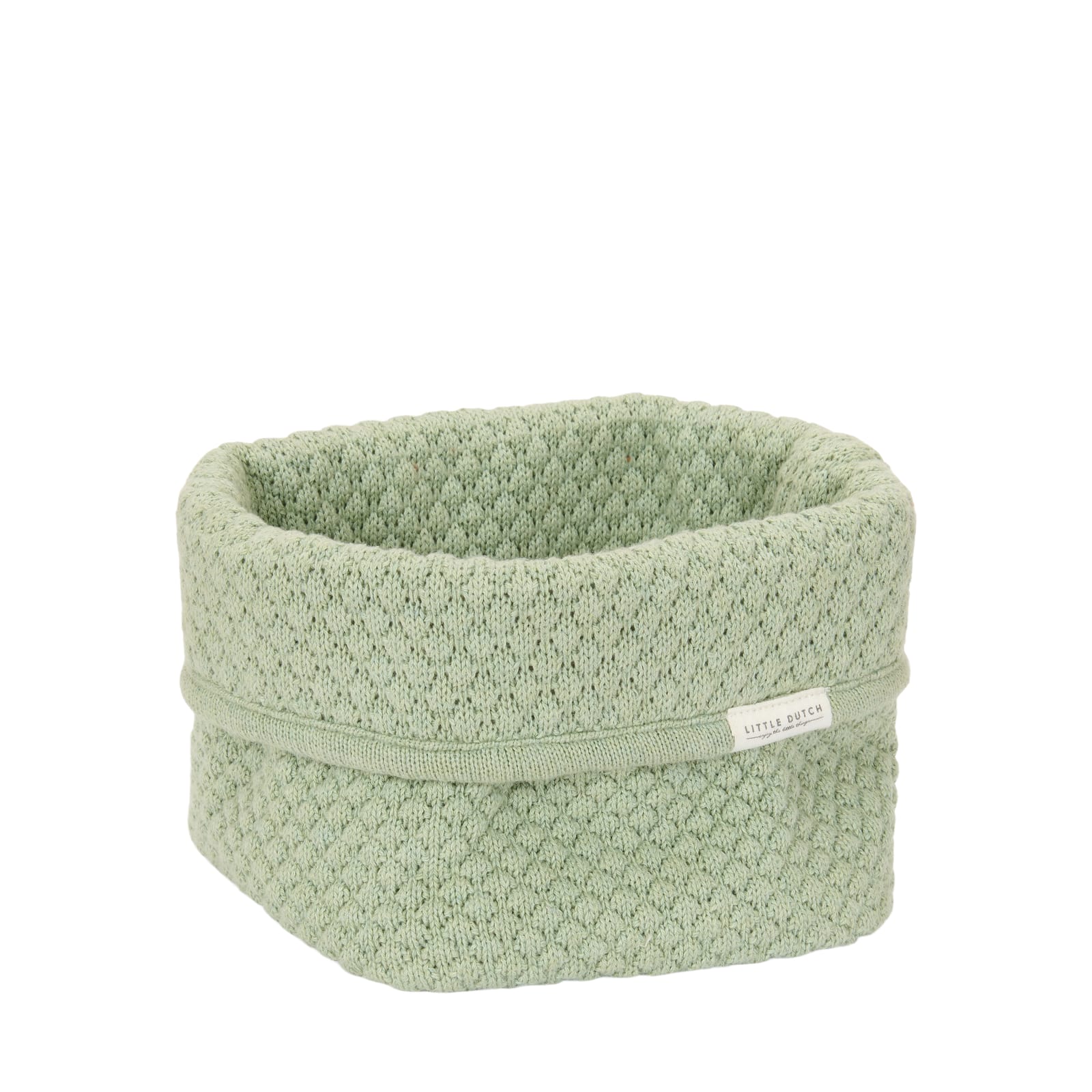 Knitted Storage Basket Small - Pure Sage