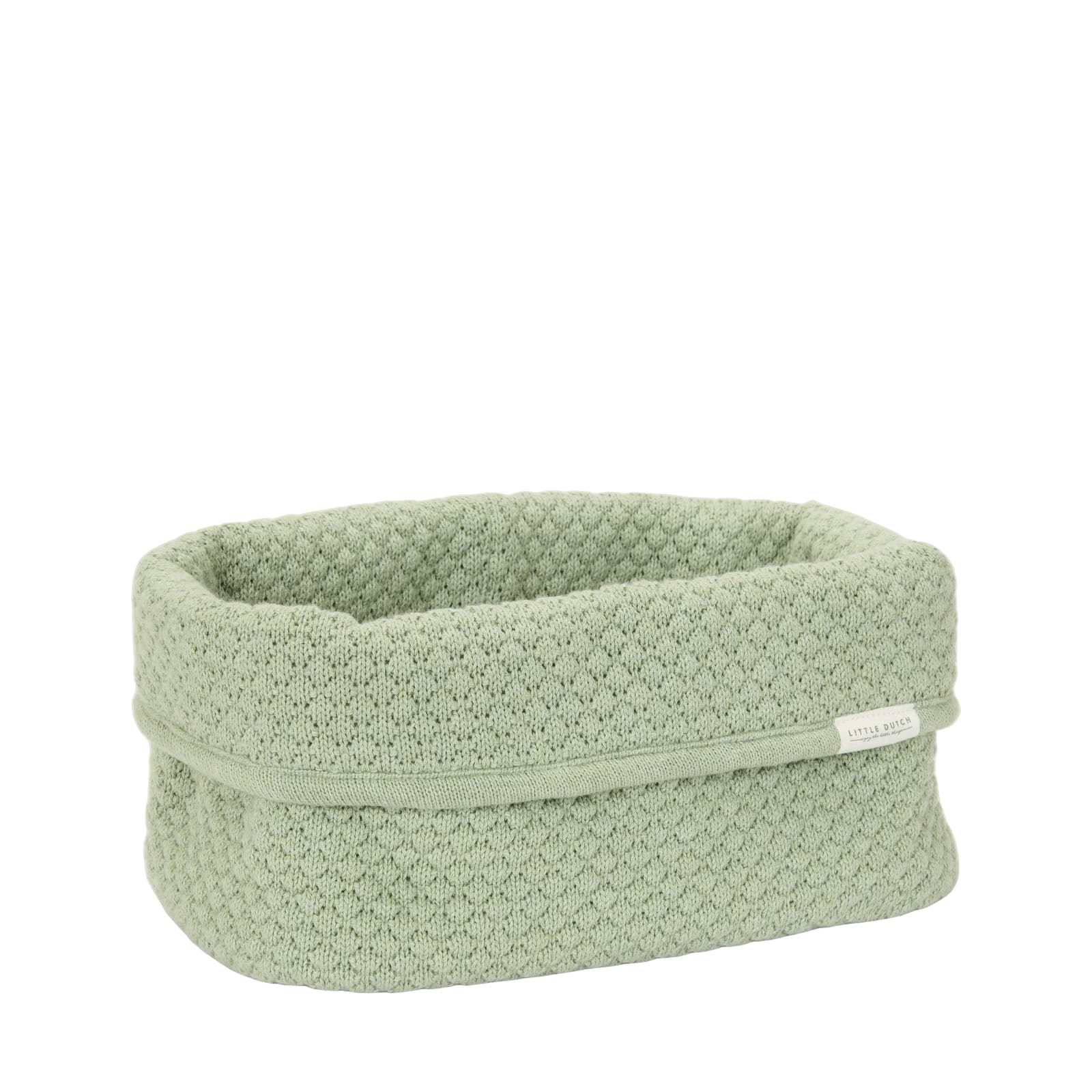 Knitted Storage Basket Large - Pure Sage