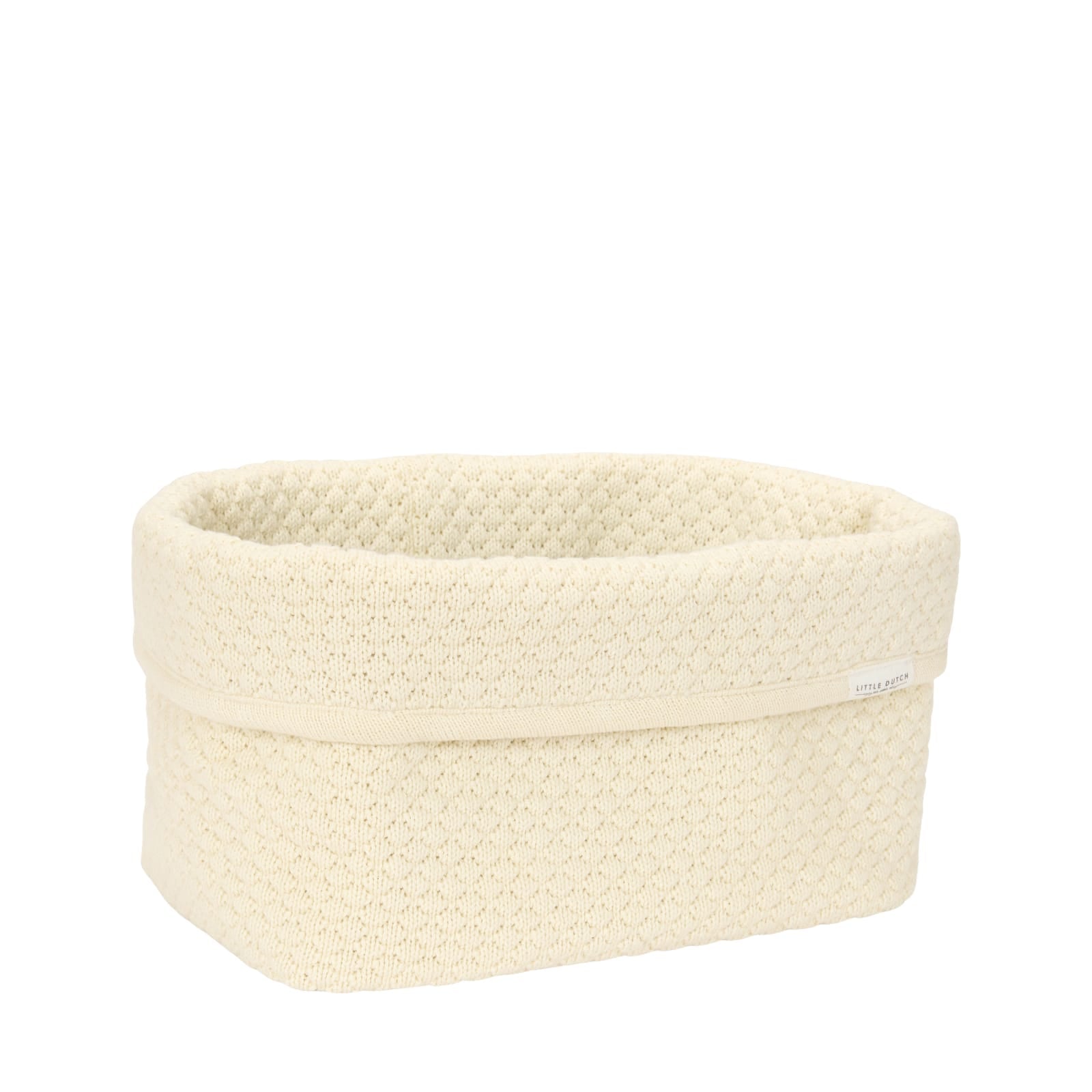 Knitted Storage Basket Large - Pure Soft White