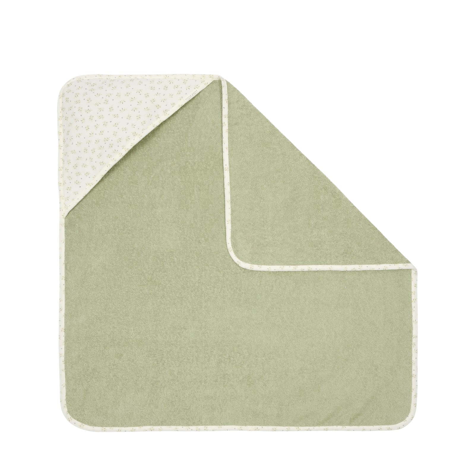 Hooded Towel 75cm x 75cm - Muslin Blueberry Leaves