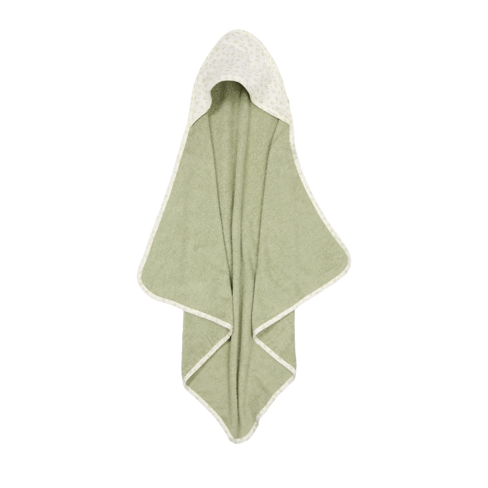 Hooded Towel 75cm x 75cm - Muslin Blueberry Leaves