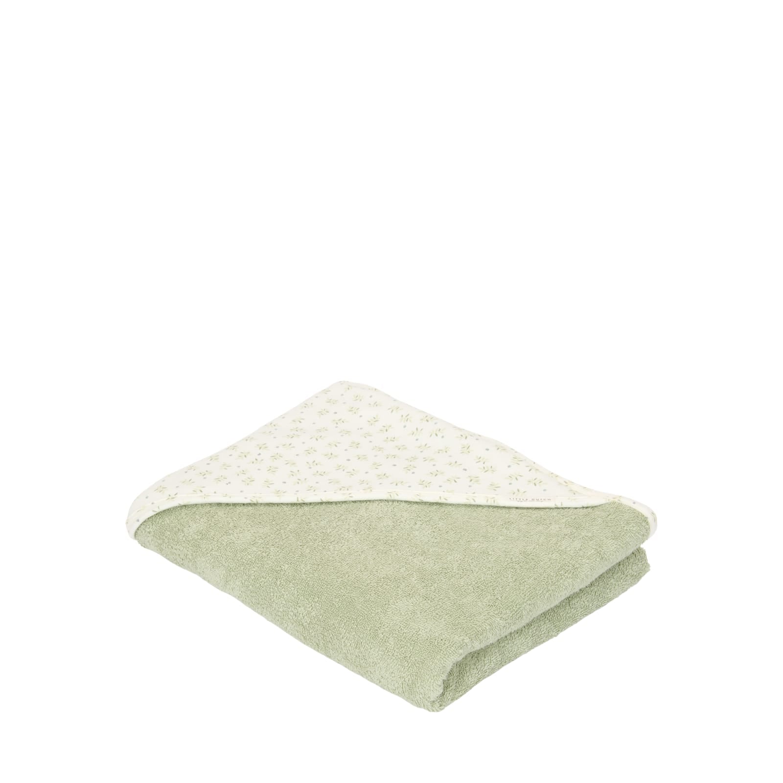 Hooded Towel 75cm x 75cm - Muslin Blueberry Leaves