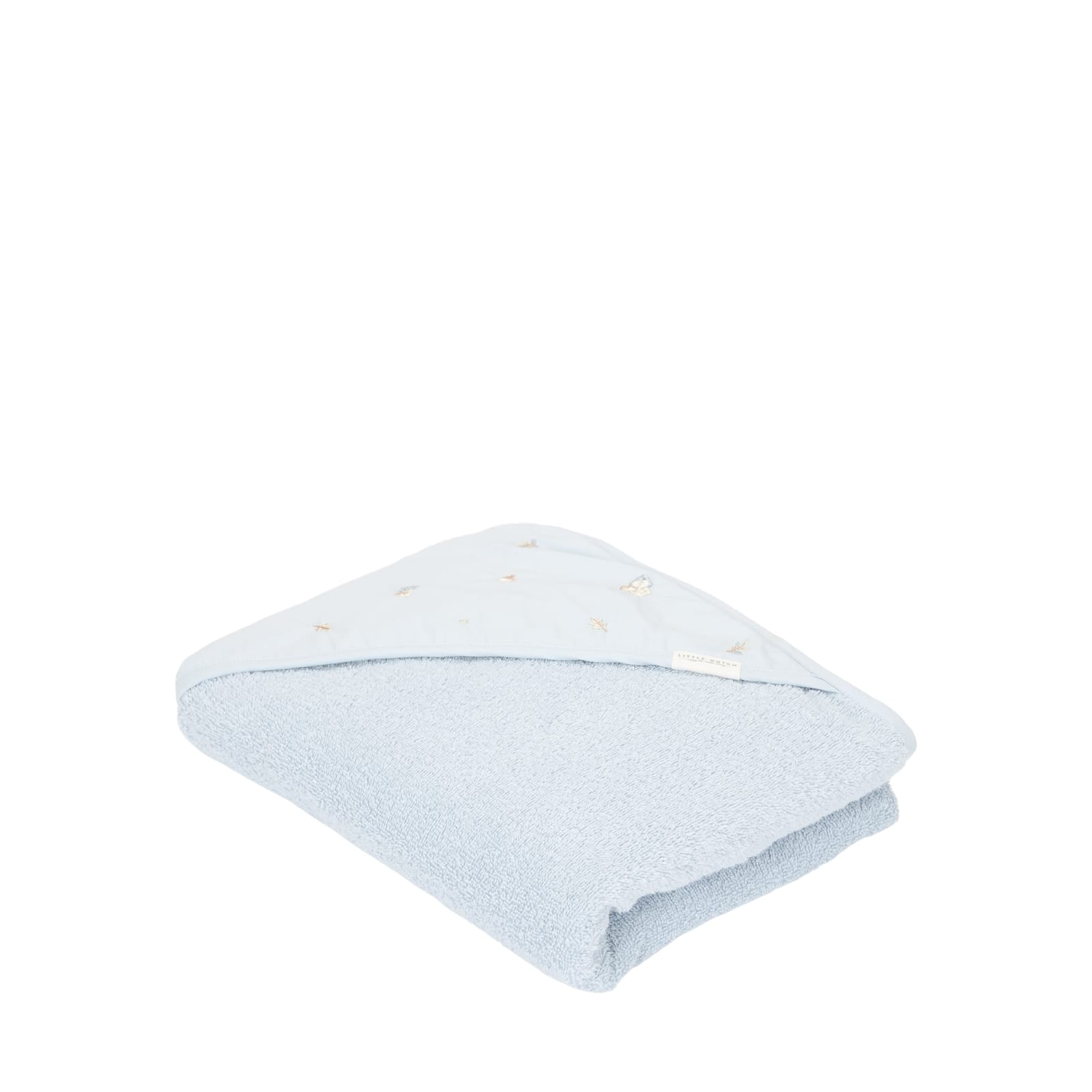 Hooded Towel 75cm x 75cm - Embroidered Blue