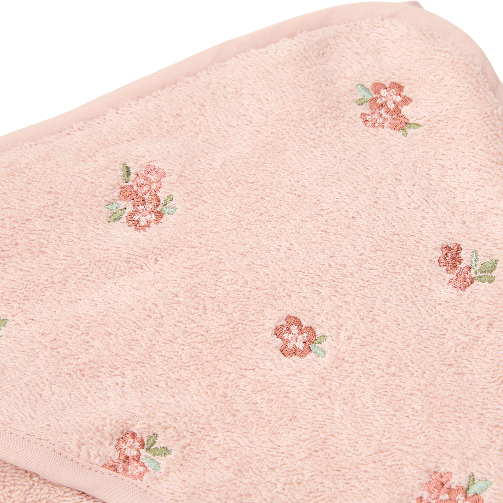 Hooded Towel 75cm x 75cm - Embroidered Blossom