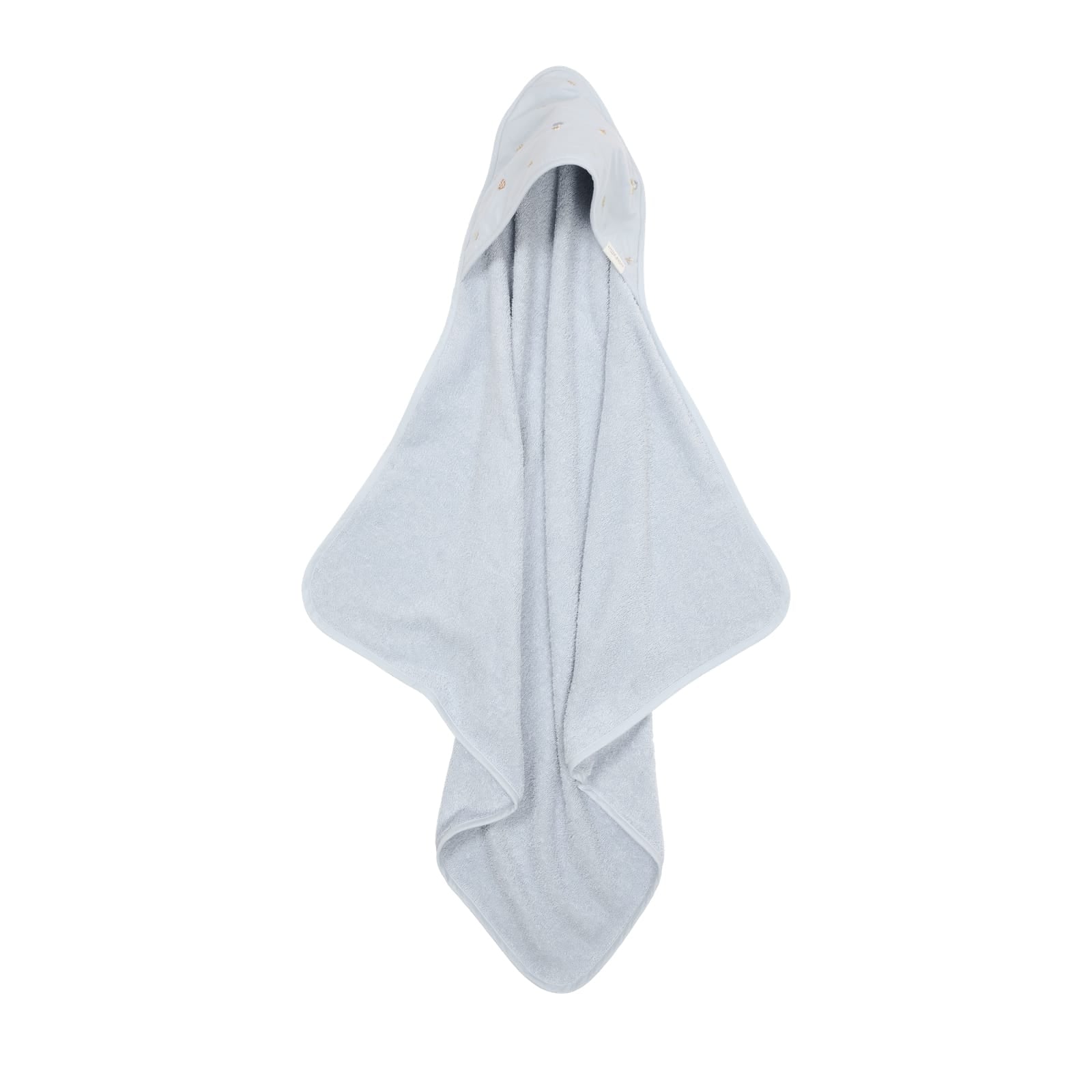 Hooded Towel 100cm x 100cm - Embroidered Blue