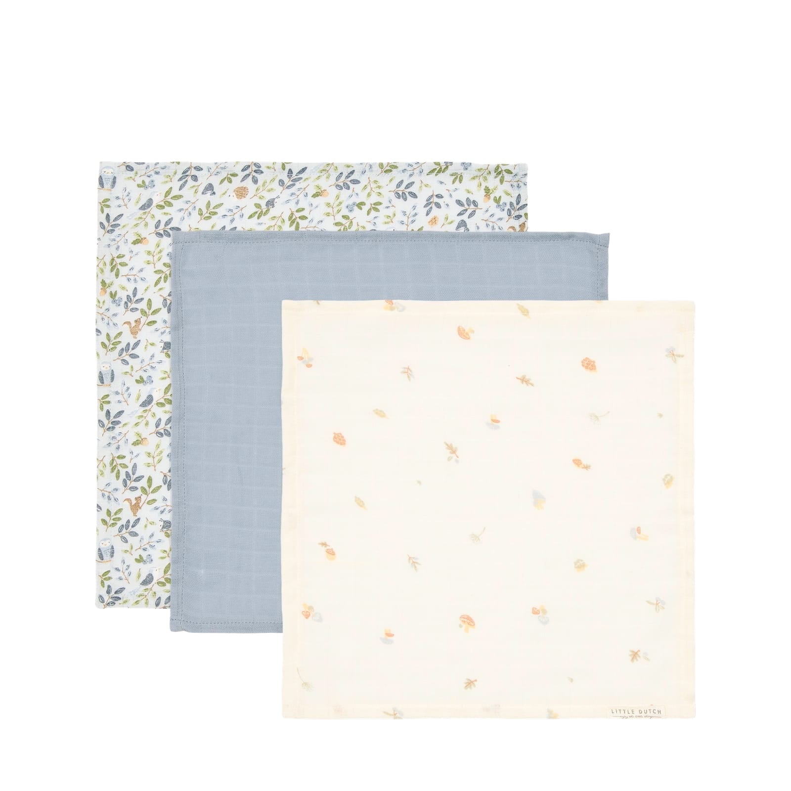 Face Cloths 3 Pack - Forest Friends