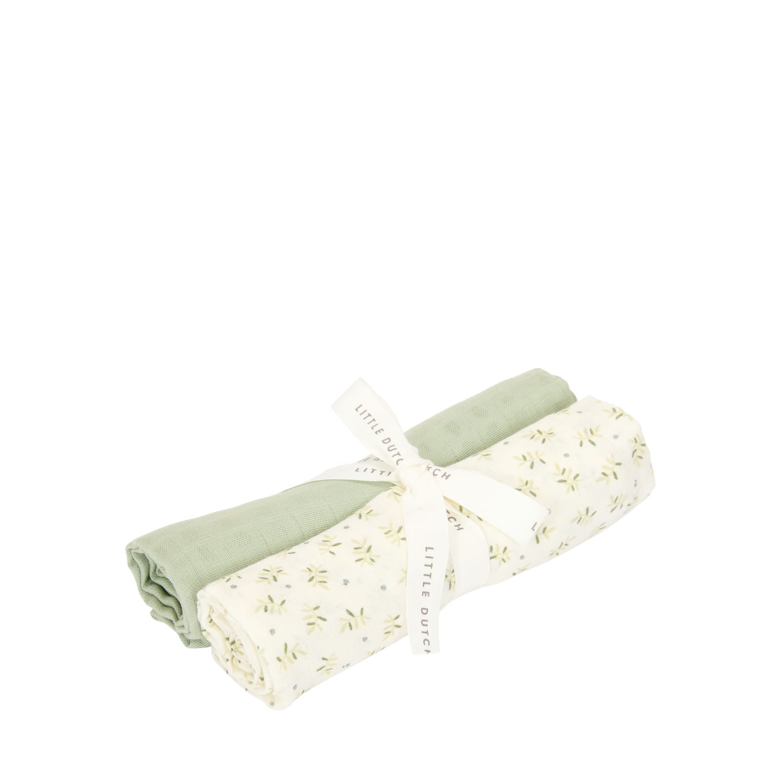 Swaddle Muslin 70cm x 70cm - Blueberry Leaves and Sage