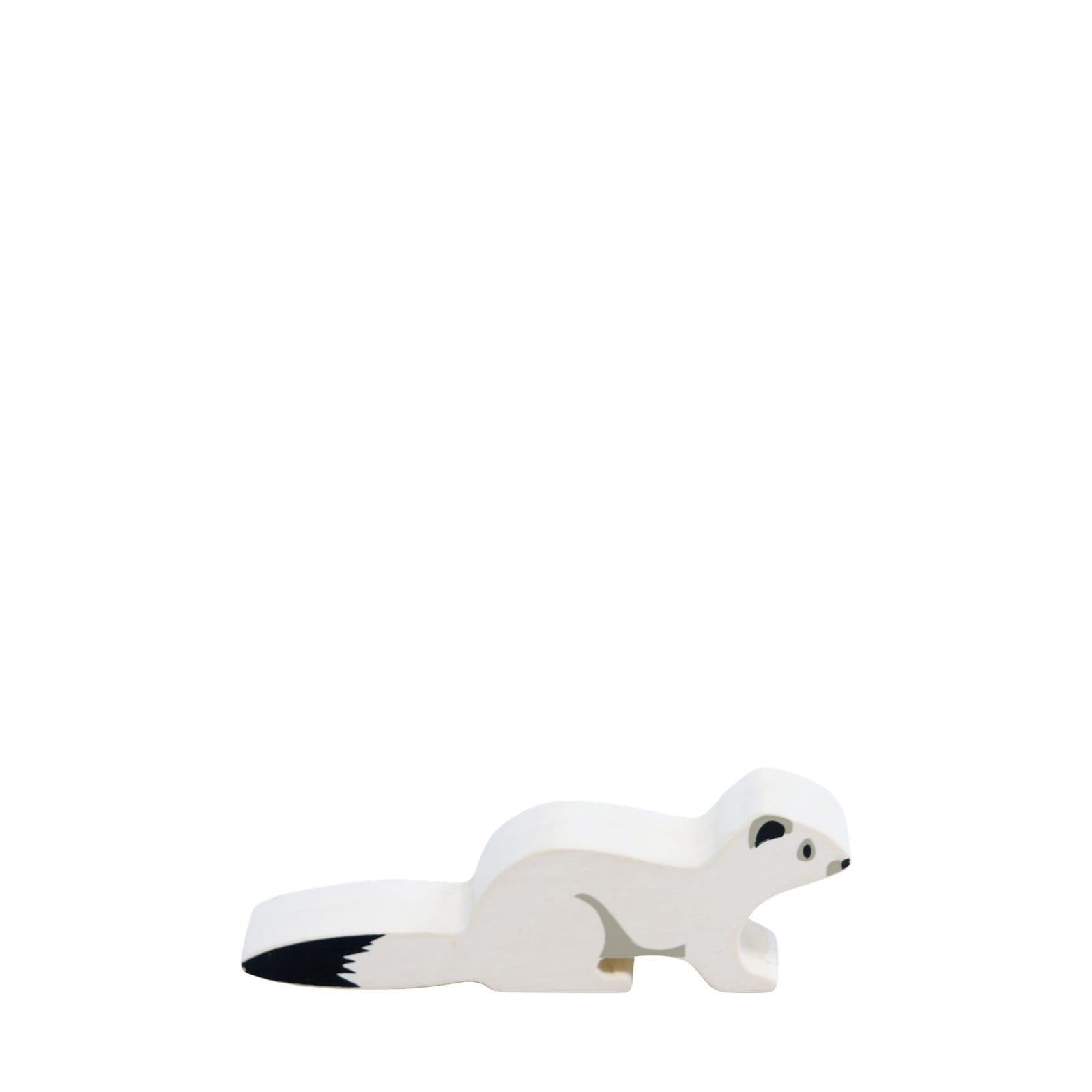 Wooden White Stoat