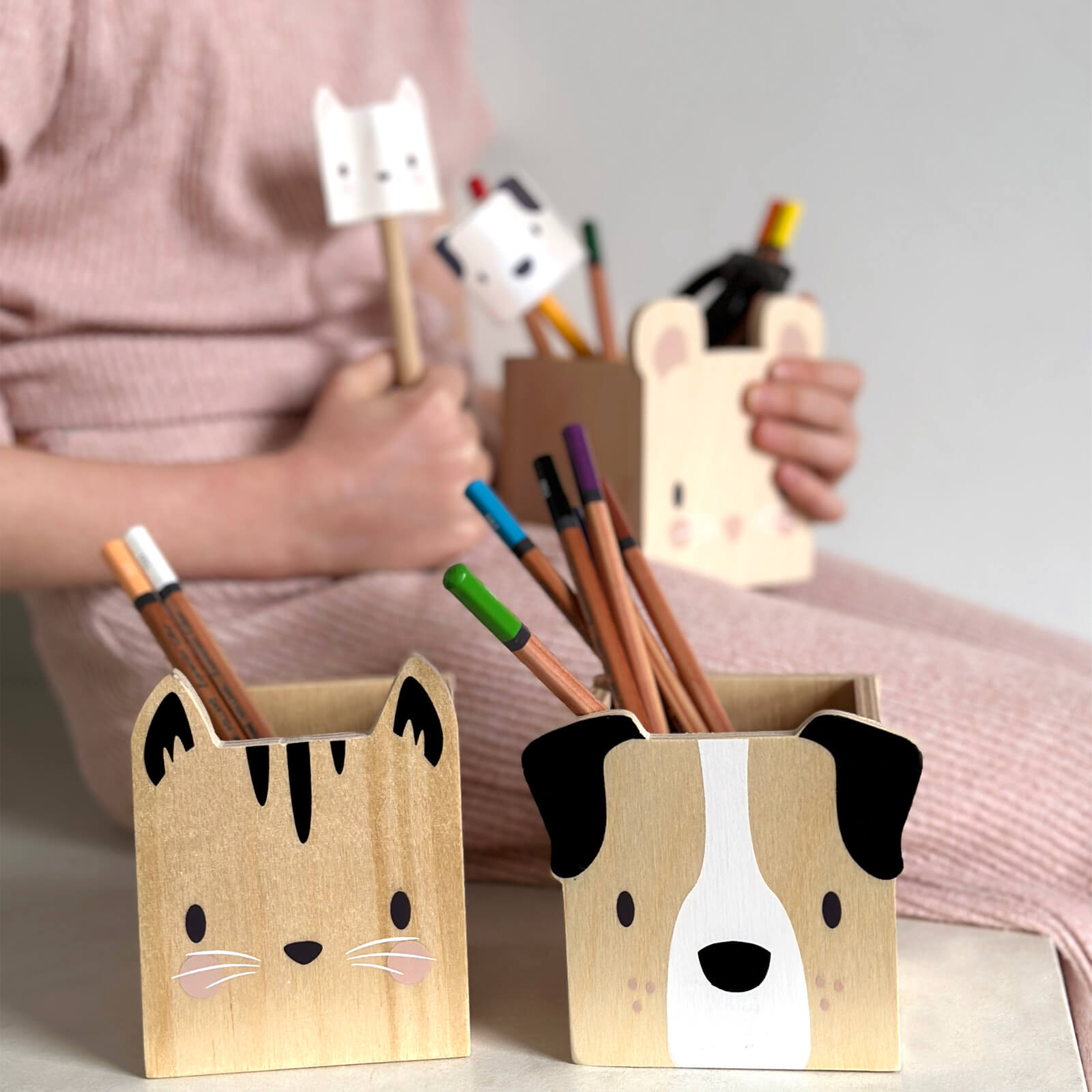 Forest Table Pencil Holders