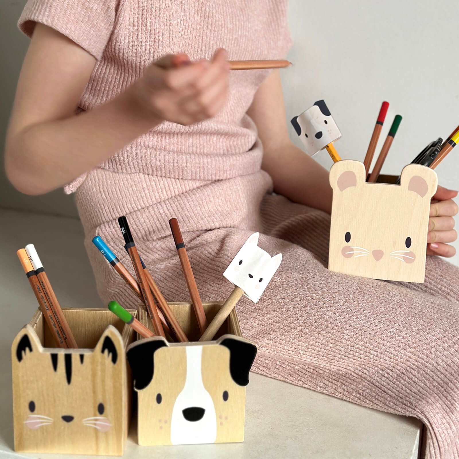 Forest Table Pencil Holders