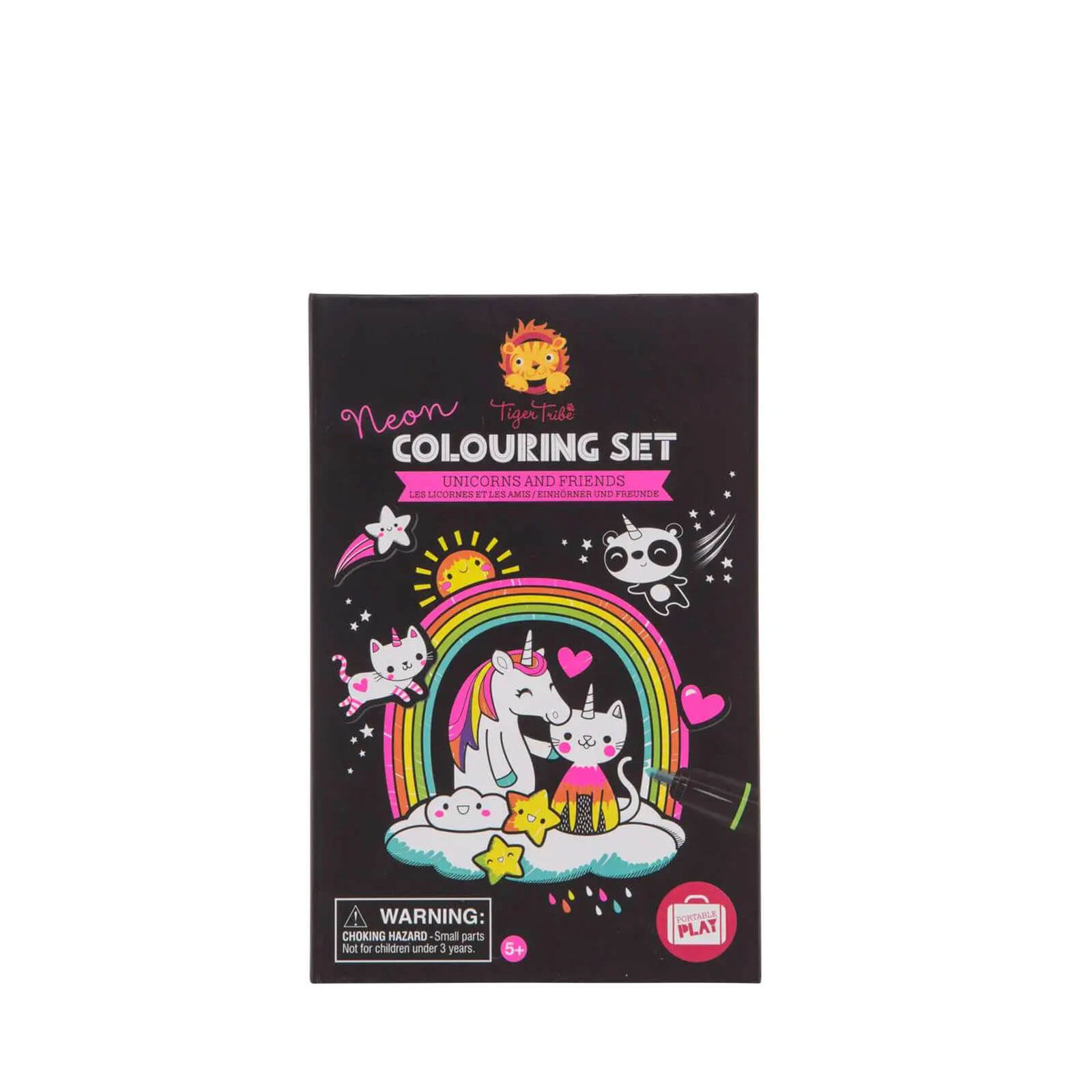 Neon Colouring Set - Unicorns and Friends