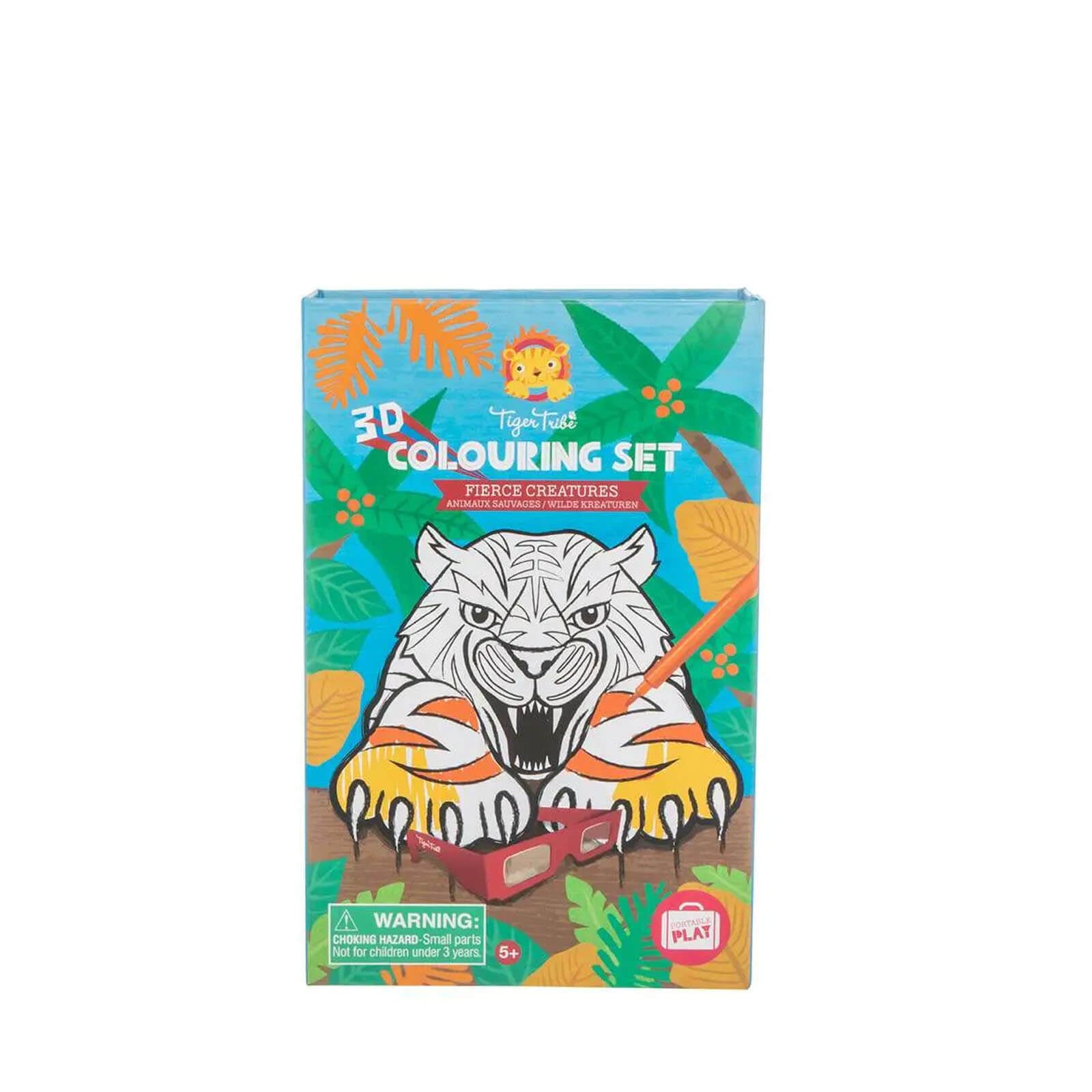 3D Colouring Set - Fierce Creatures