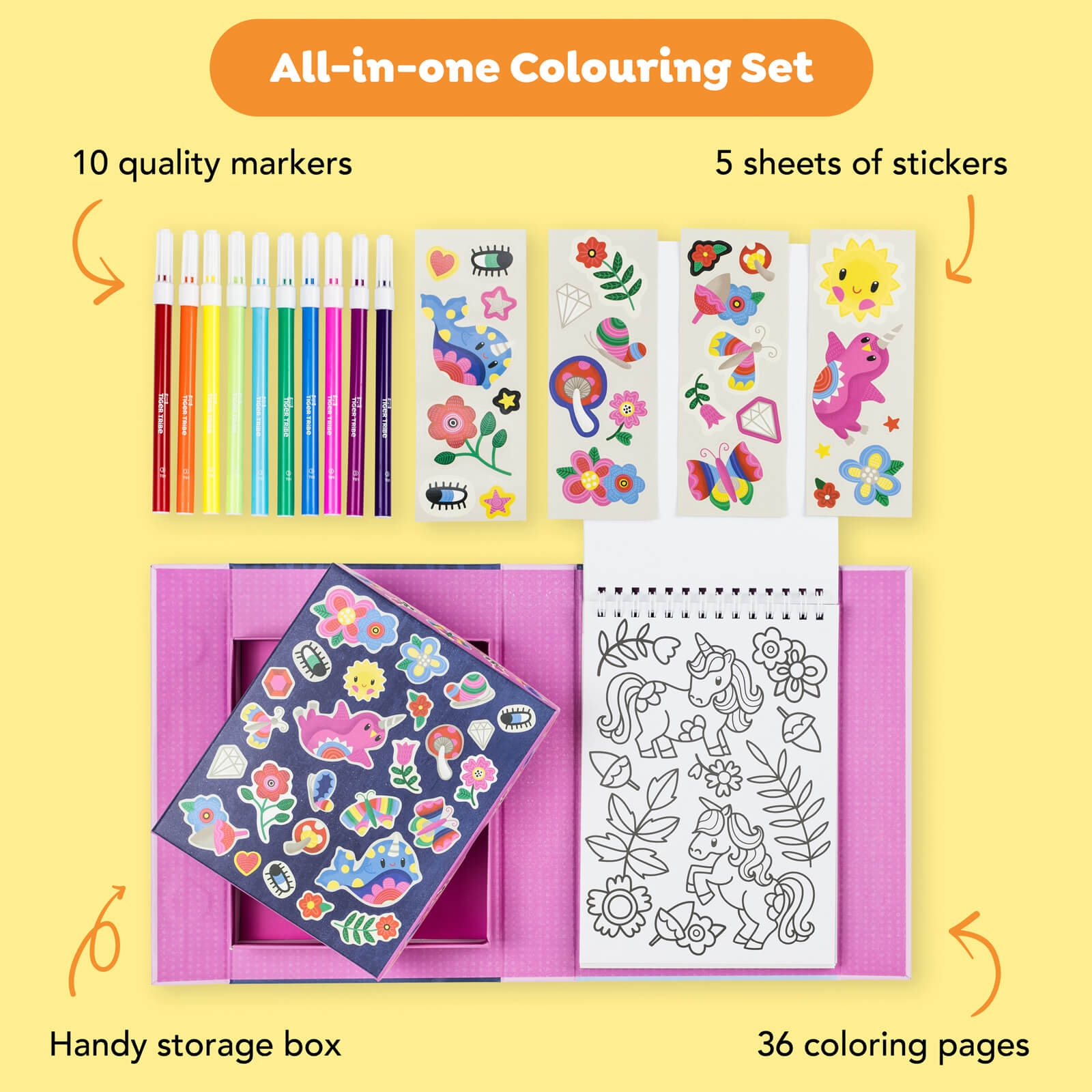 Colouring Set - Magical Creatures