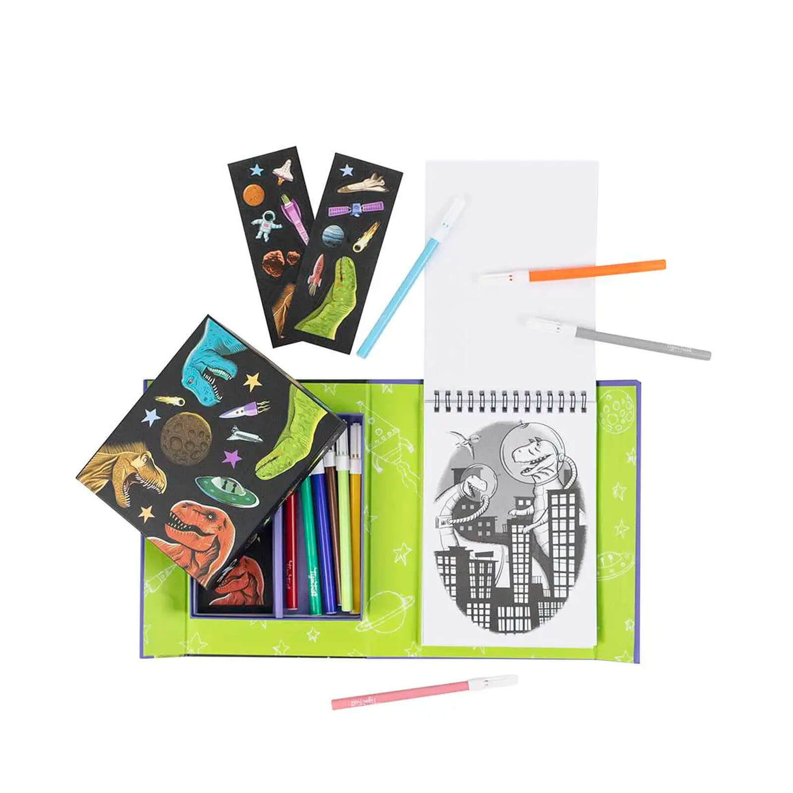 Colouring Set - Dinos In Space