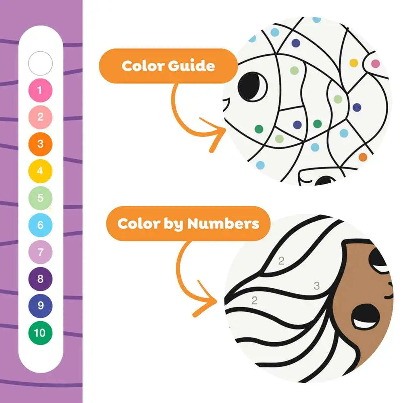 Colour By Numbers - Mermaids and Friends