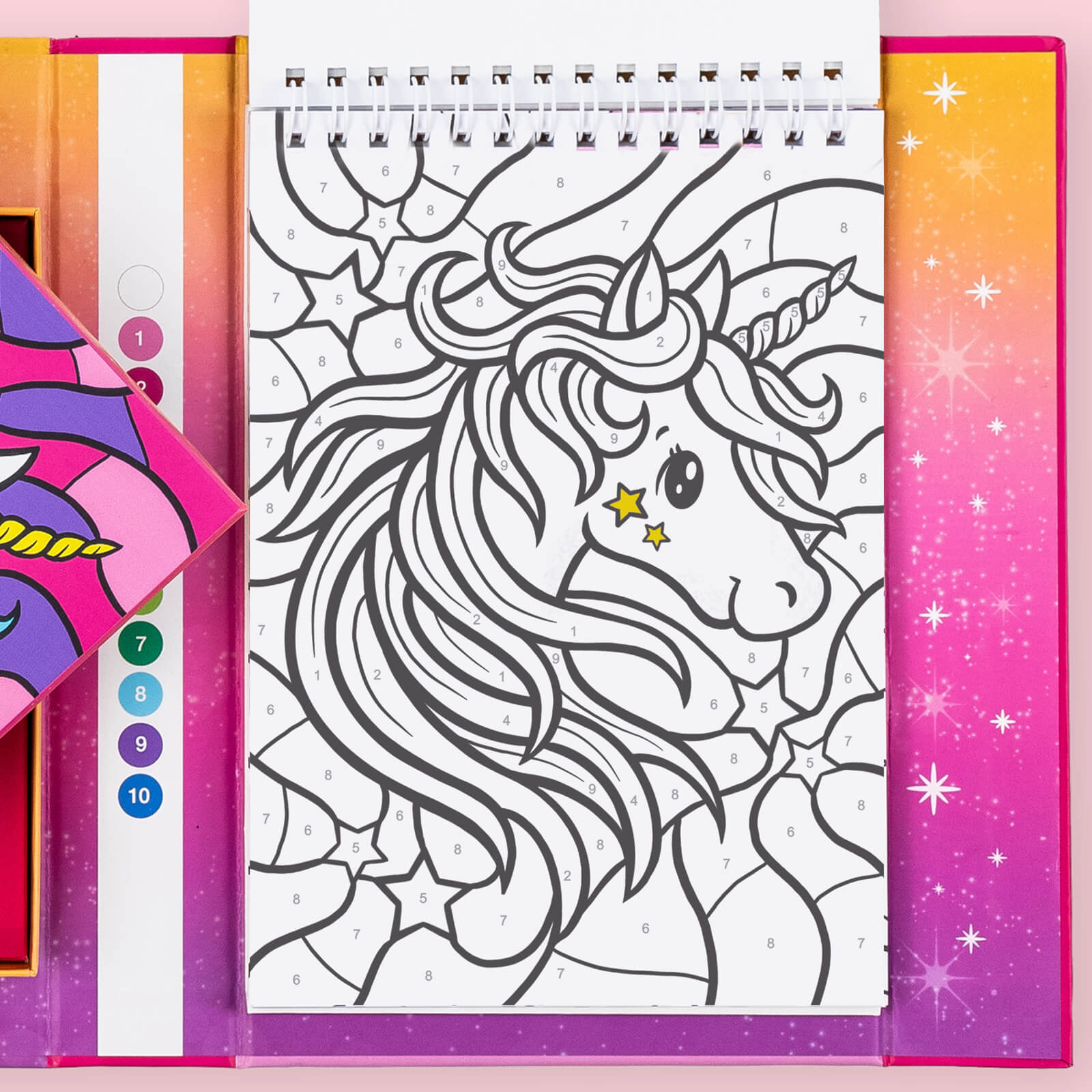 Colour by Numbers - Unicorn Dreaming