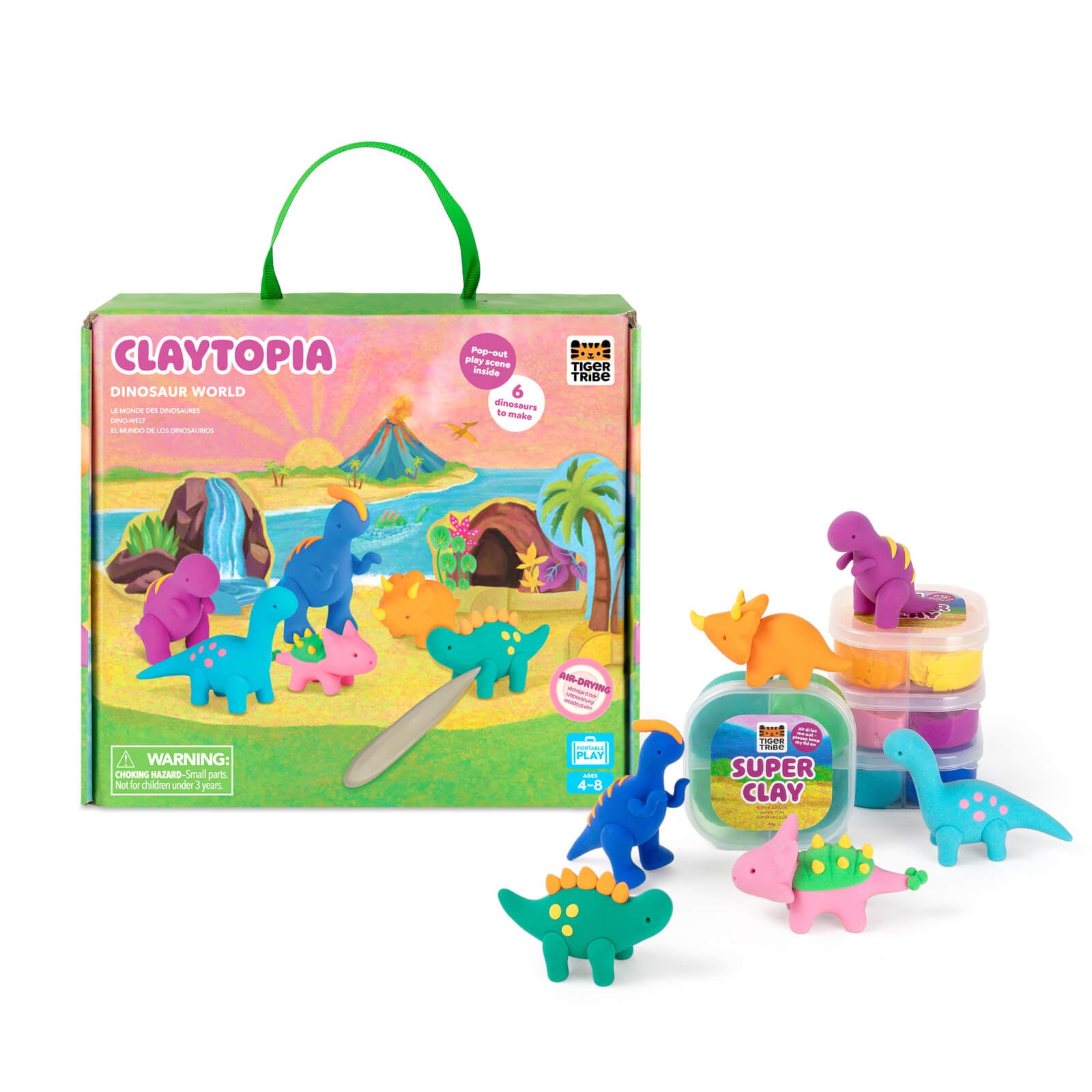 Soft Clay Play Set - Dinosaur World