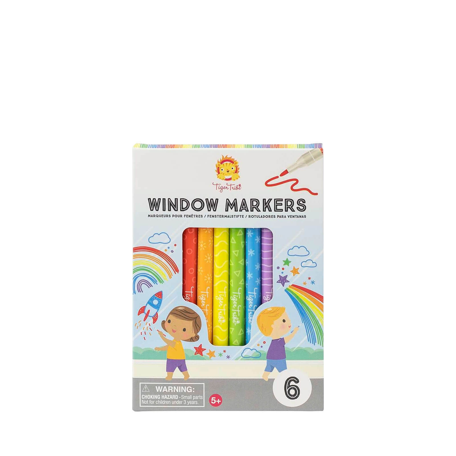 6 Non Permanent Window Markers