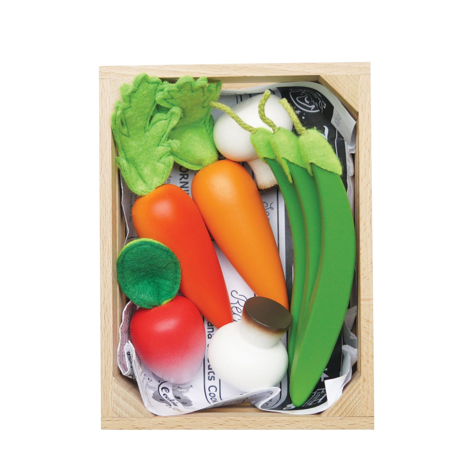 Wooden Crate - Vegetables 5 a Day