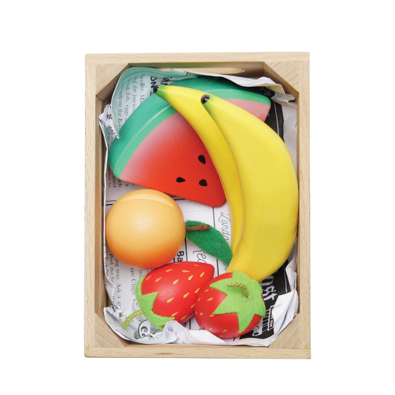 Wooden Crate - Fruits 5 a Day