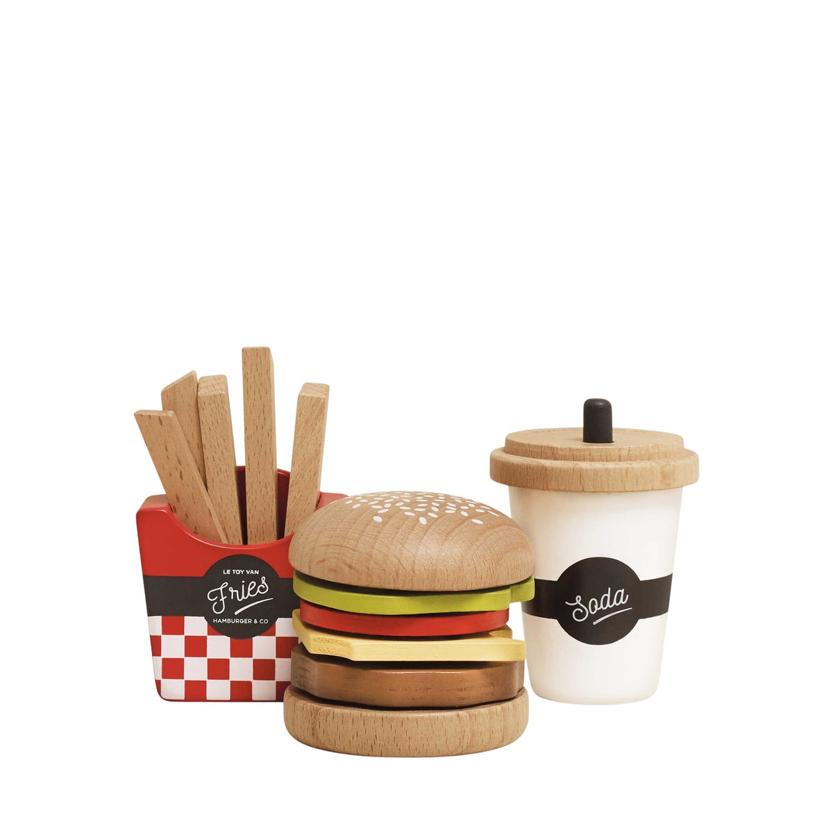 Fast Food Hamburger Set