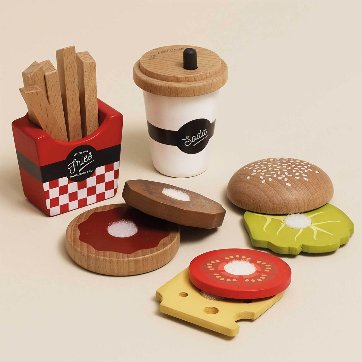 Fast Food Hamburger Set