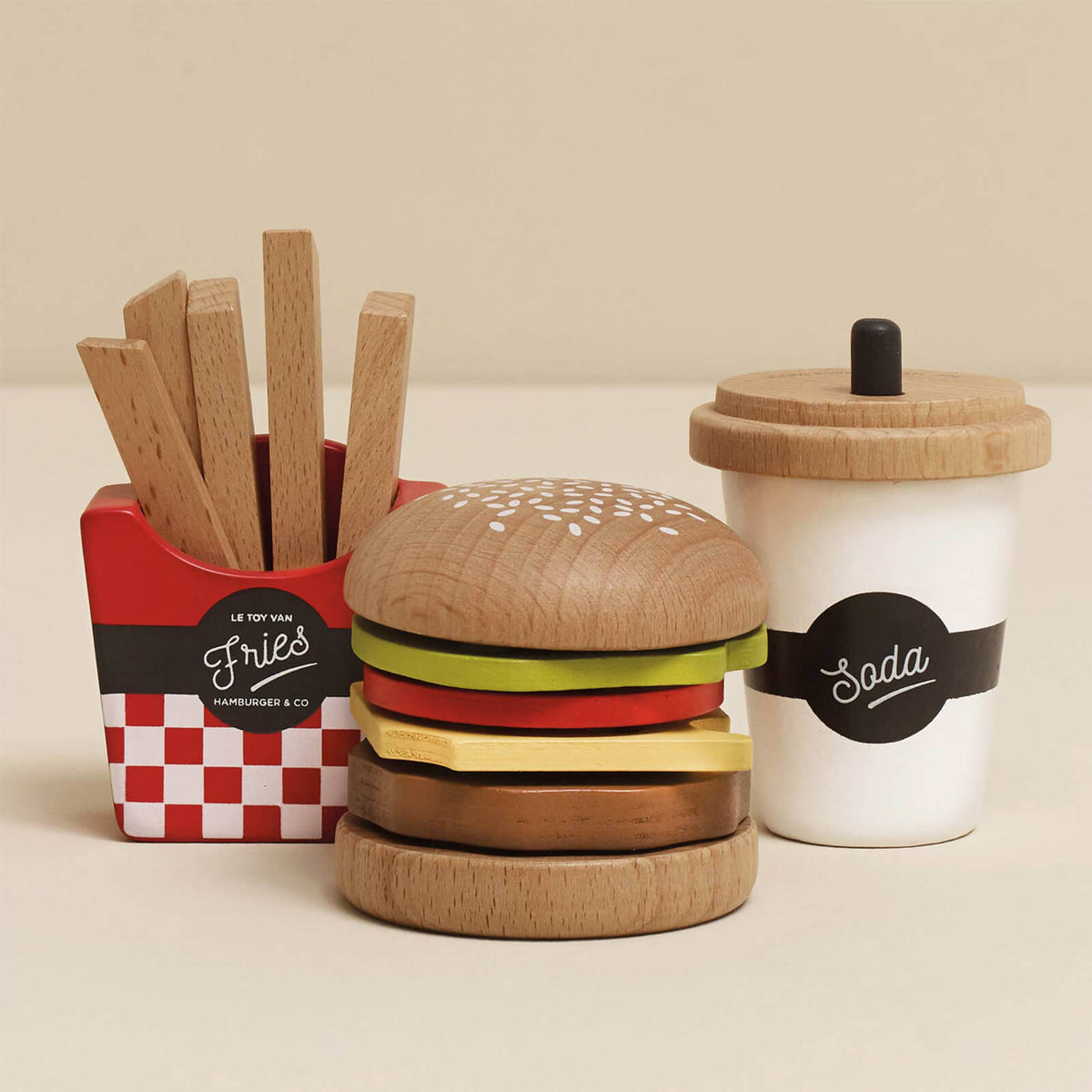 Fast Food Hamburger Set