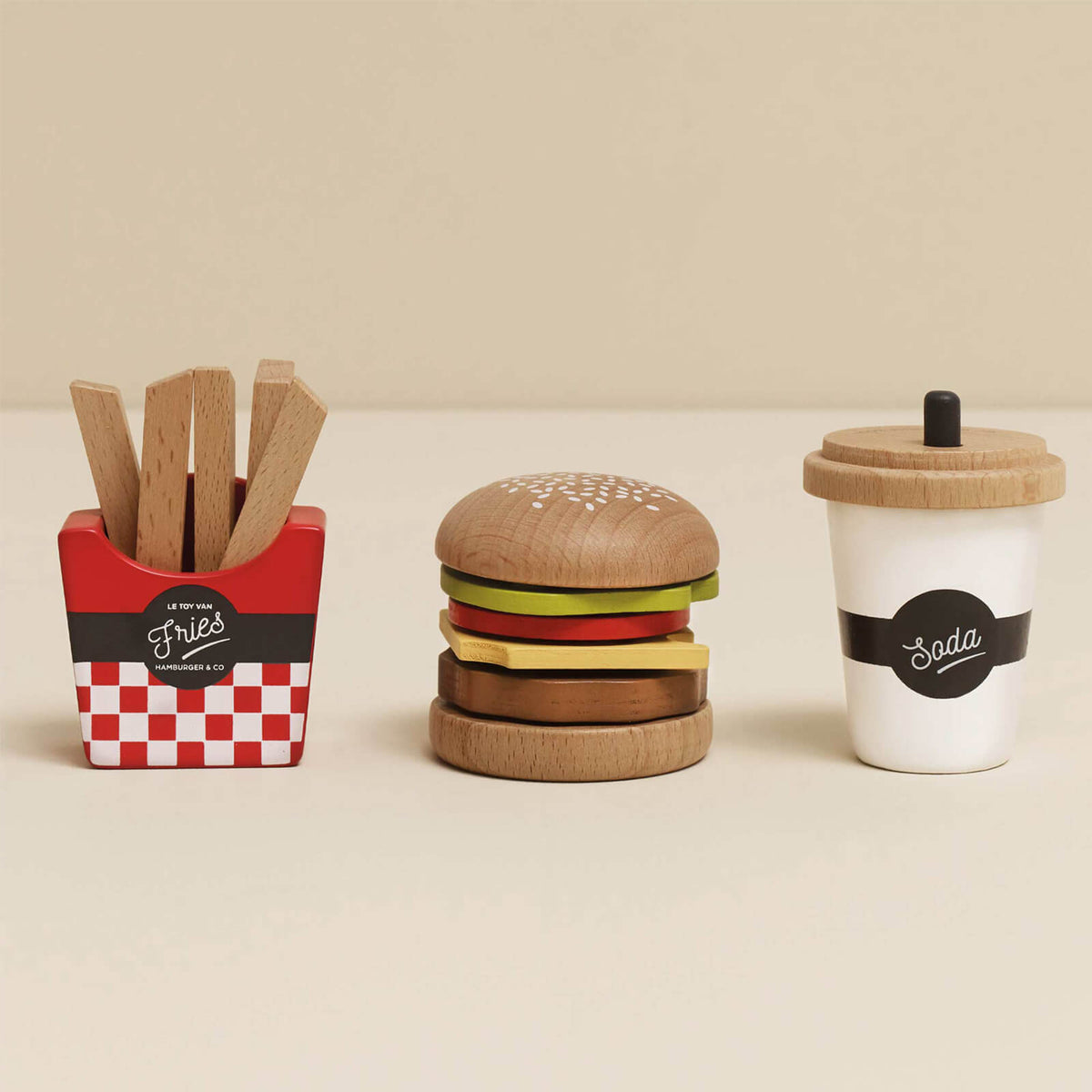 Fast Food Hamburger Set