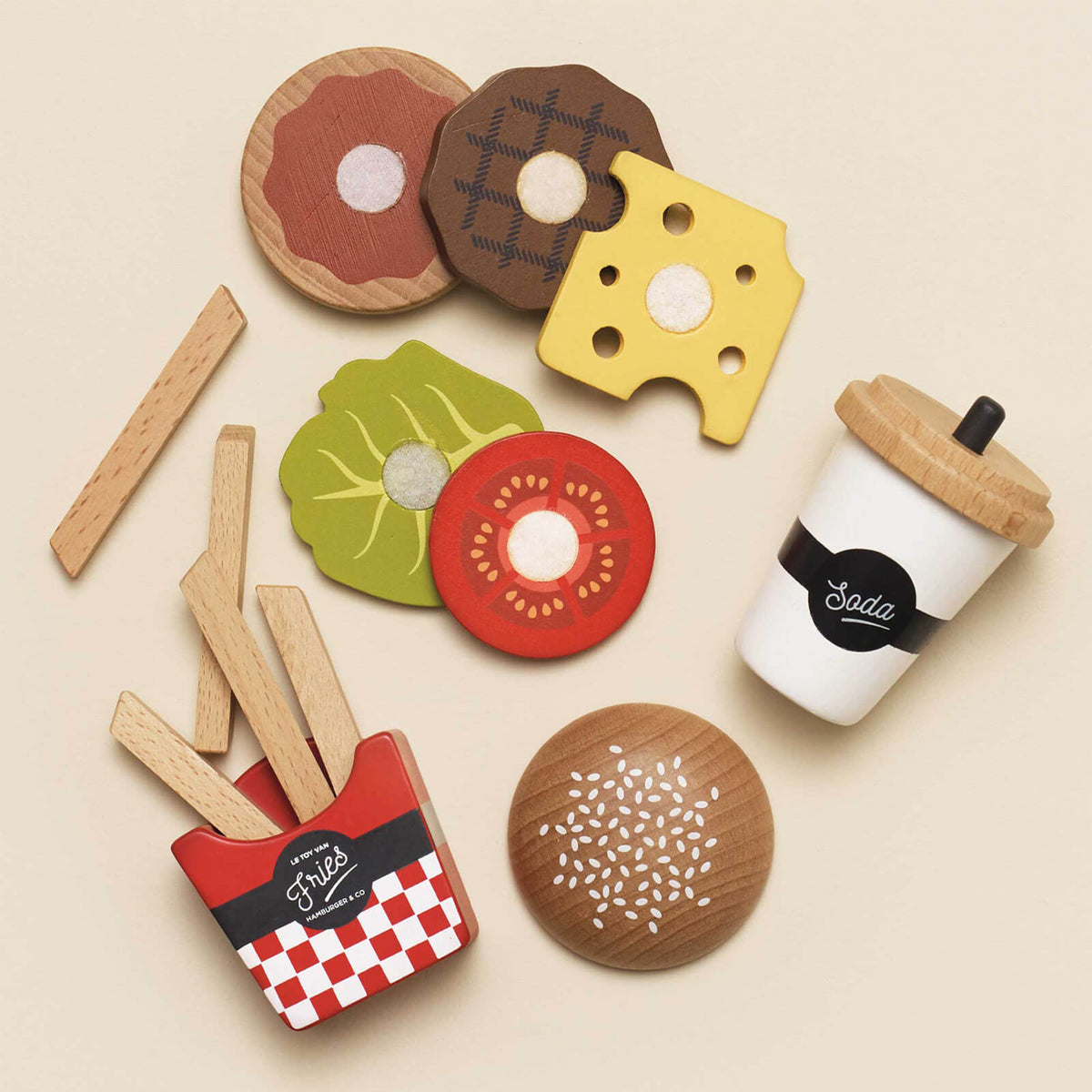 Fast Food Hamburger Set