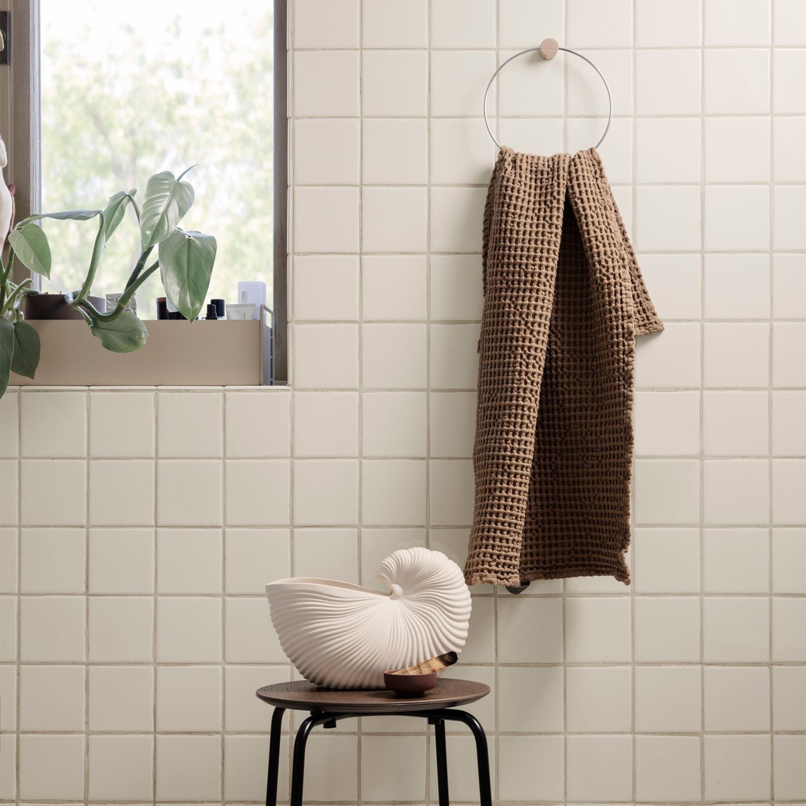 Organic Hand Towel 50cm x 100cm - Tan