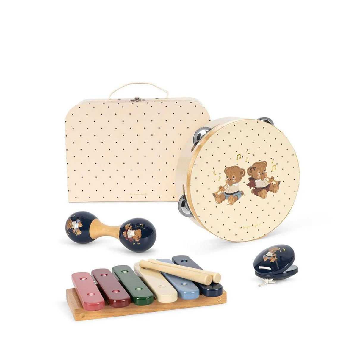 Music Sets In Suitcase - Teddy Bear