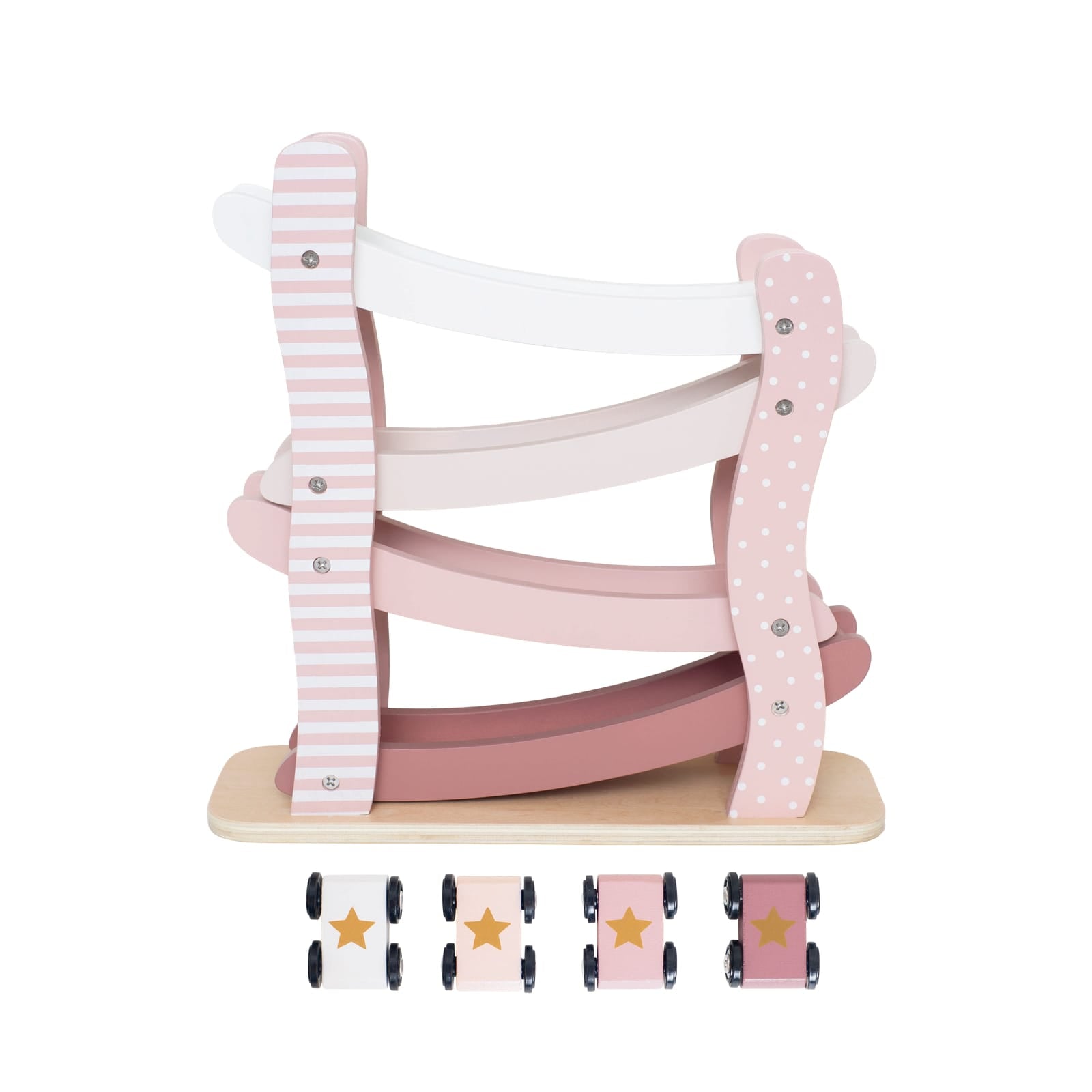 Pink Ramp Racer with 4 Cars