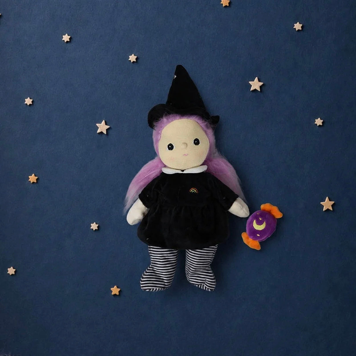 Dinky Dinkum Doll - Willa Witch Black