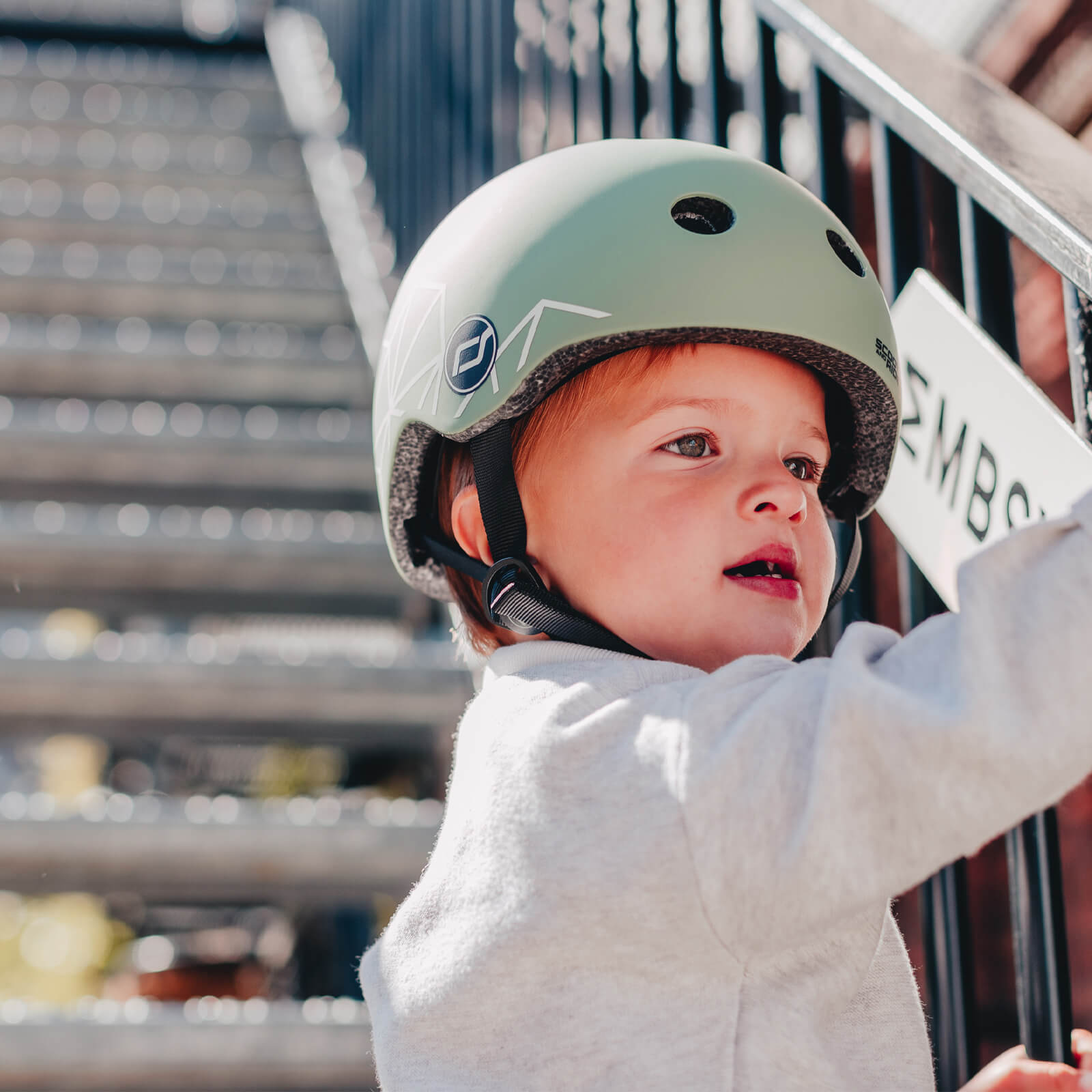 XXS-S Helmet - Green Lines