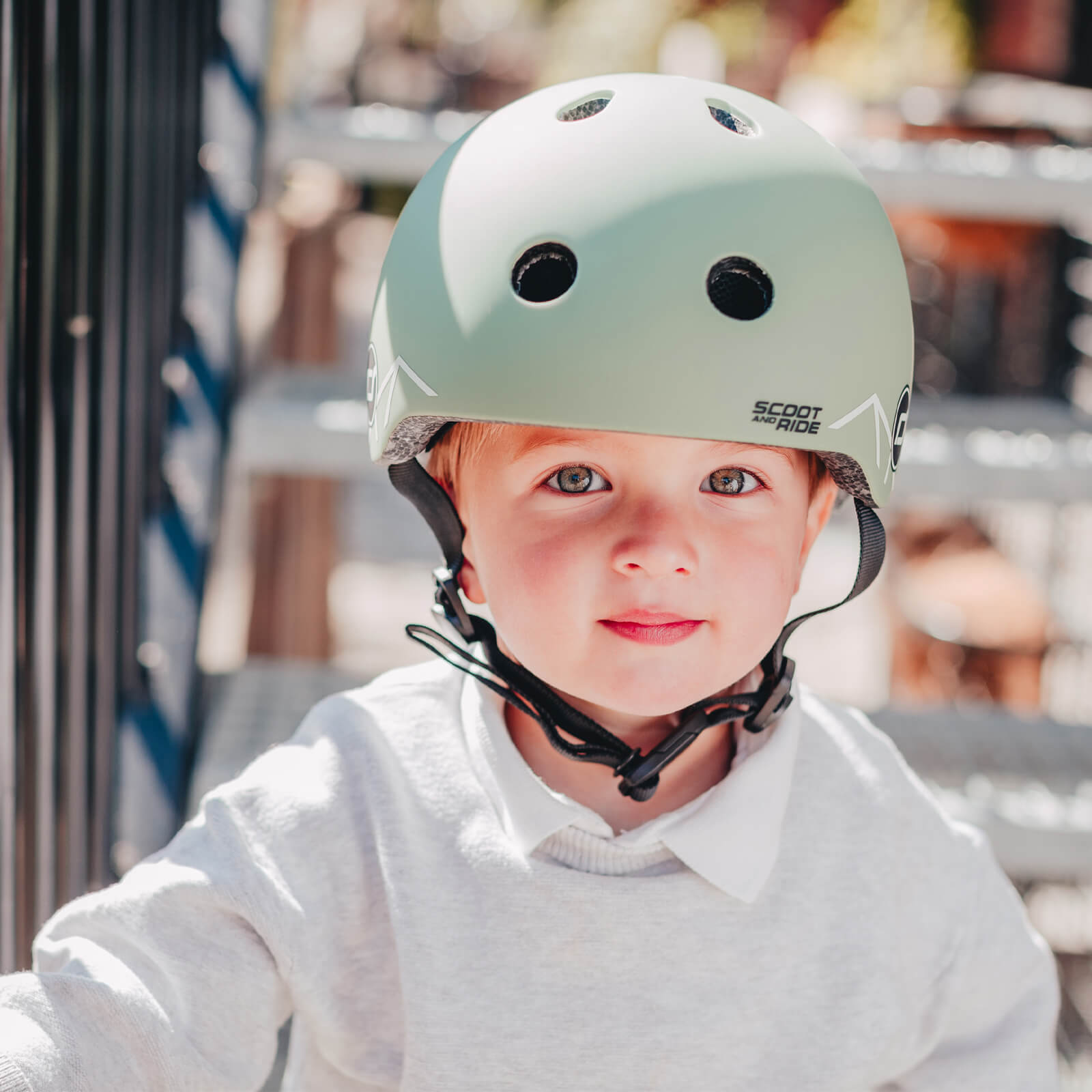 XXS-S Helmet - Green Lines