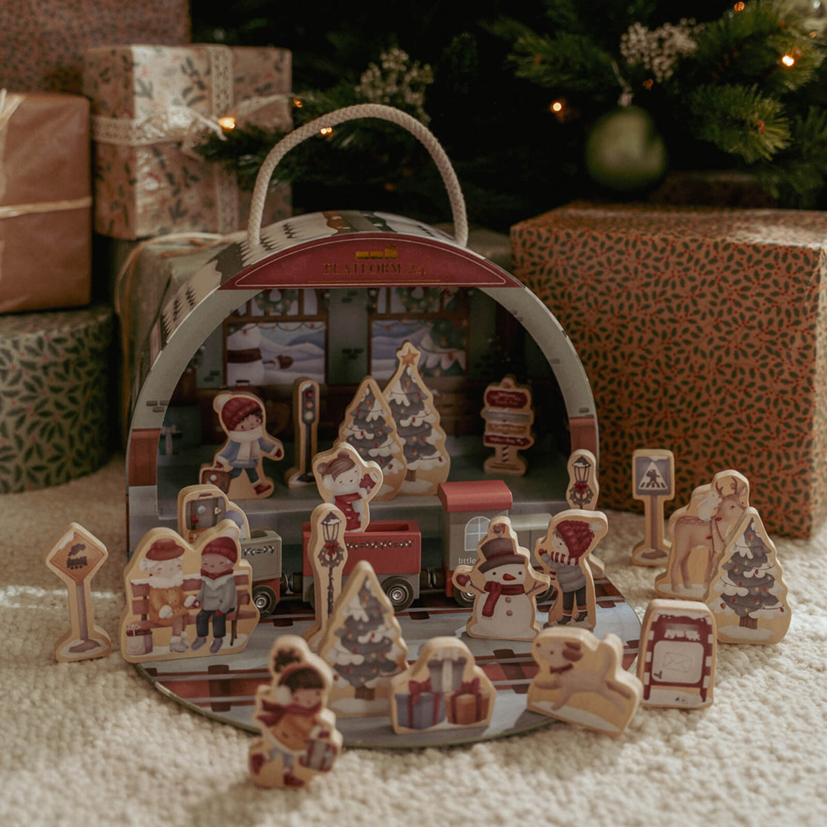 Advent Calendar - Train Track Scene