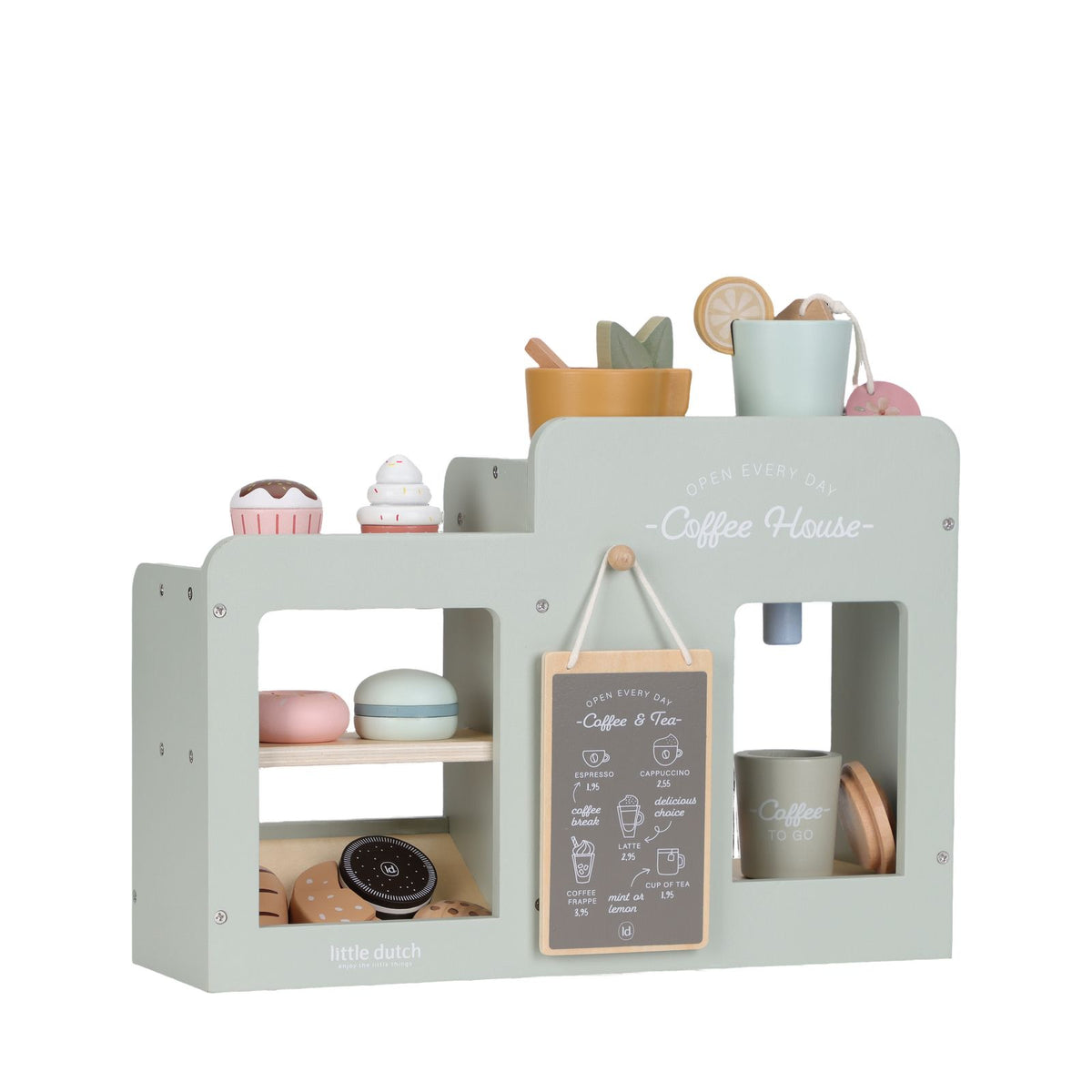 Wooden Coffee Shop Corner - 20 Pieces