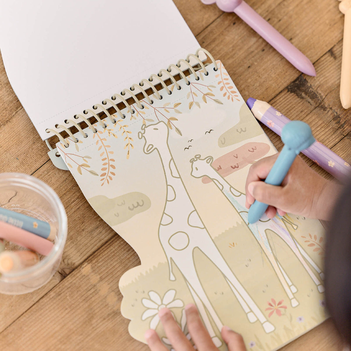 Shaped Coloring Book - Safari Flamingo