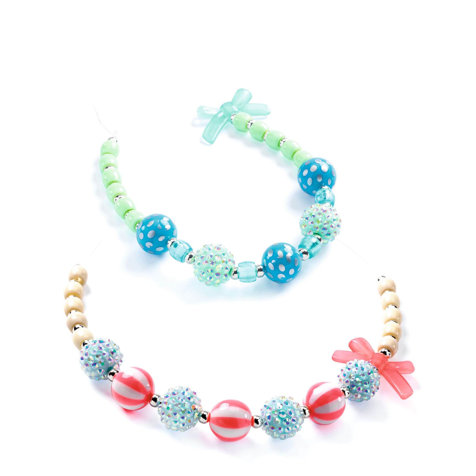 Make It Yourself Necklaces Craft Set - Bubble Beads Silver