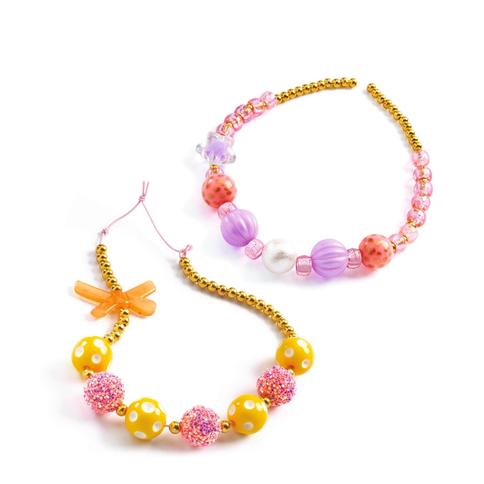 Make It Yourself Necklaces Craft Set - Bubble Beads Gold