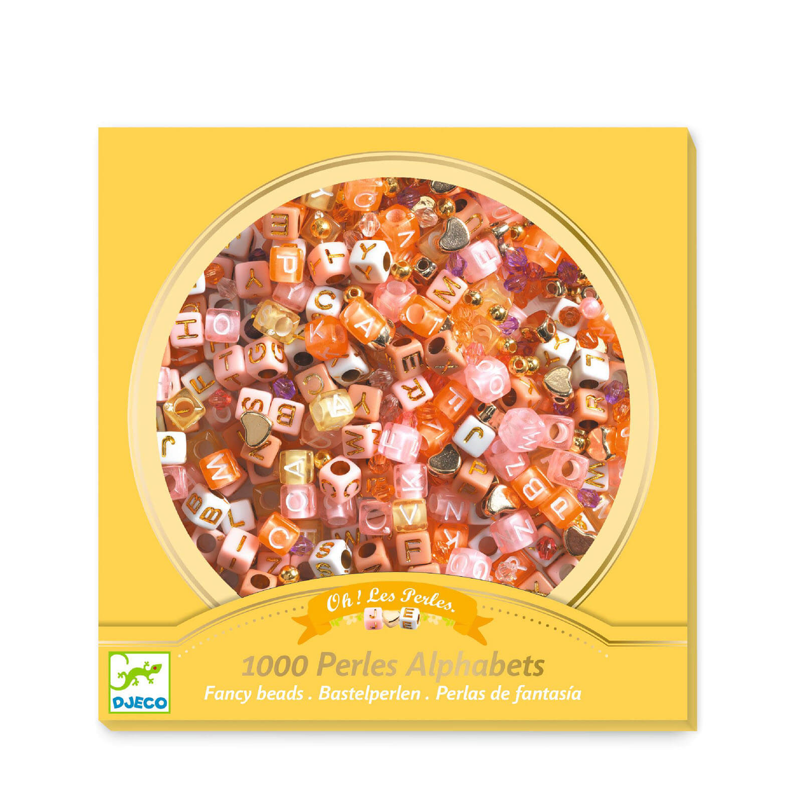 Make It Yourself Bracelets Craft Set - Alphabet Beads Gold