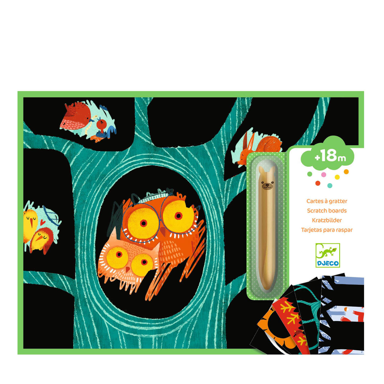 Colour Scratch Boards - Learn About Animals