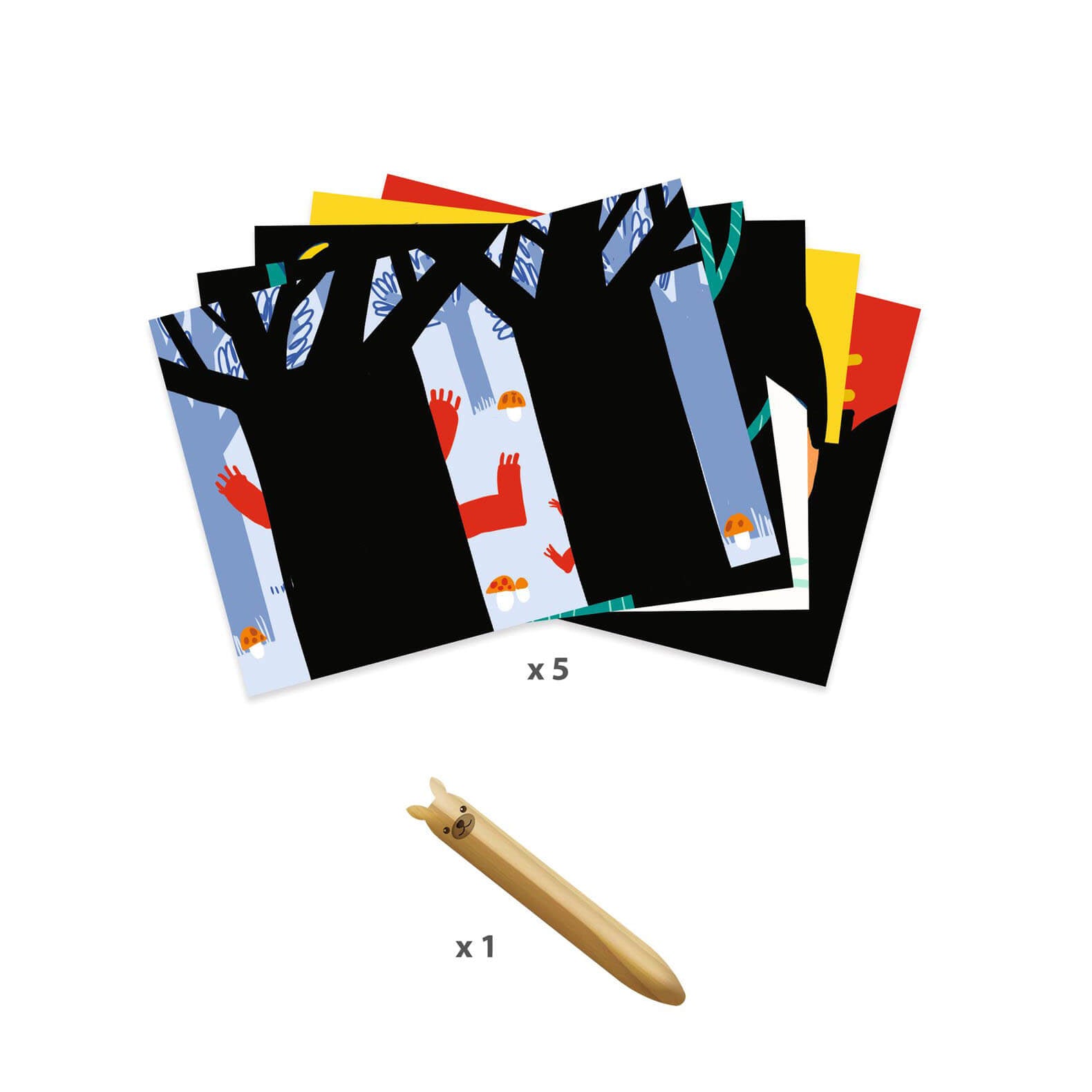 Colour Scratch Boards - Learn About Animals