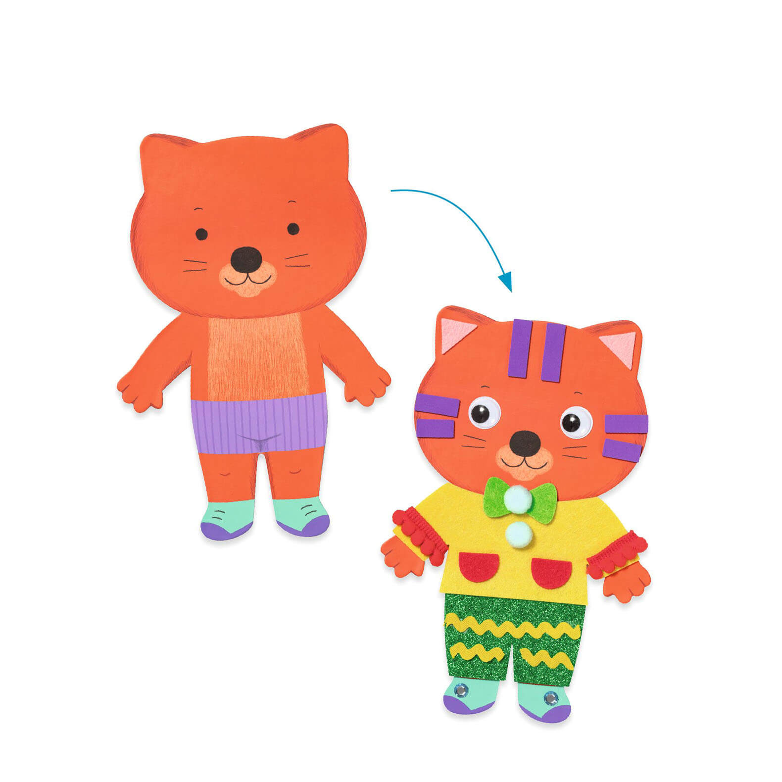 Collage Craft Set - Little Sweethearts