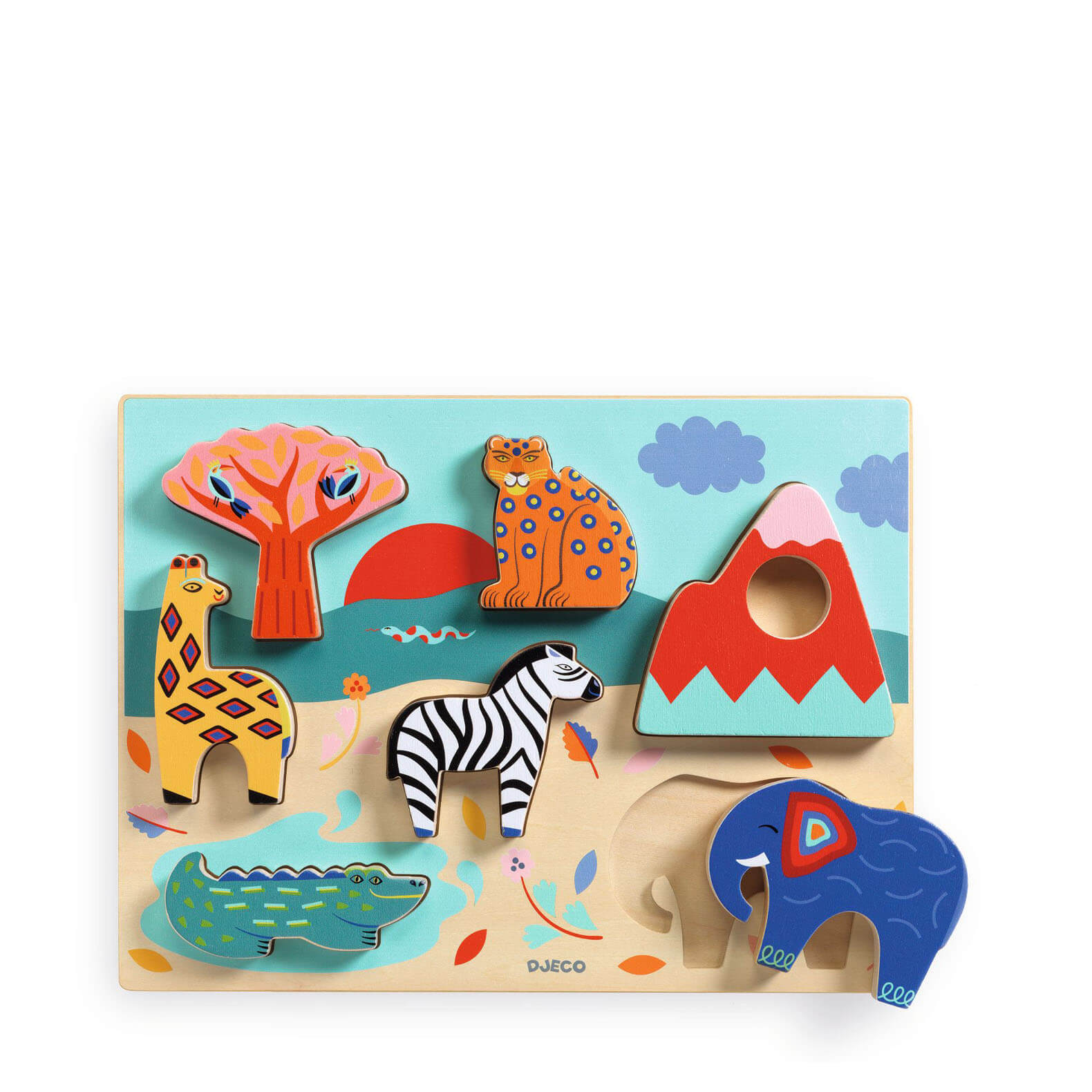 Wooden Puzzle Board - Savana Story