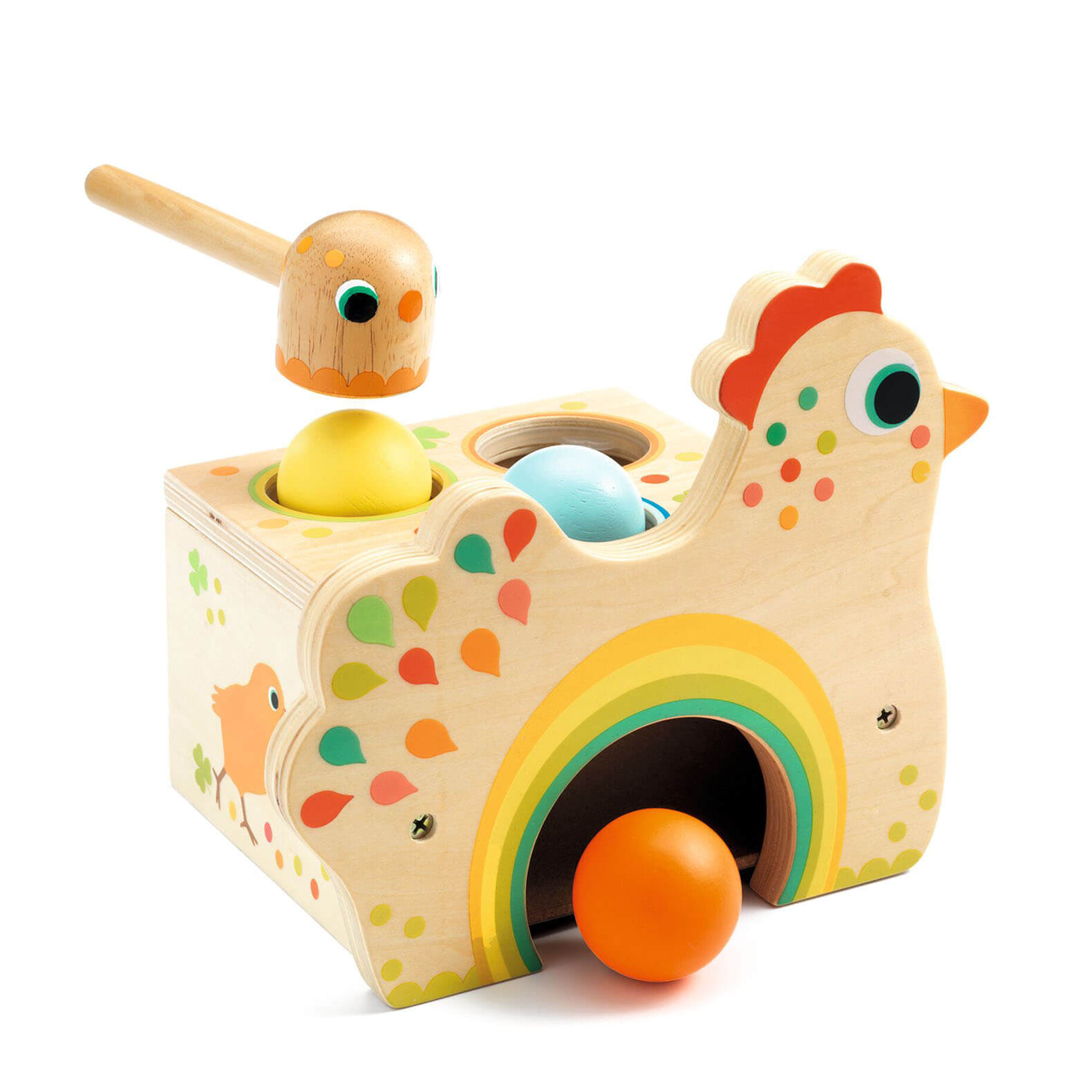 Wooden Chicken Hammer Bench