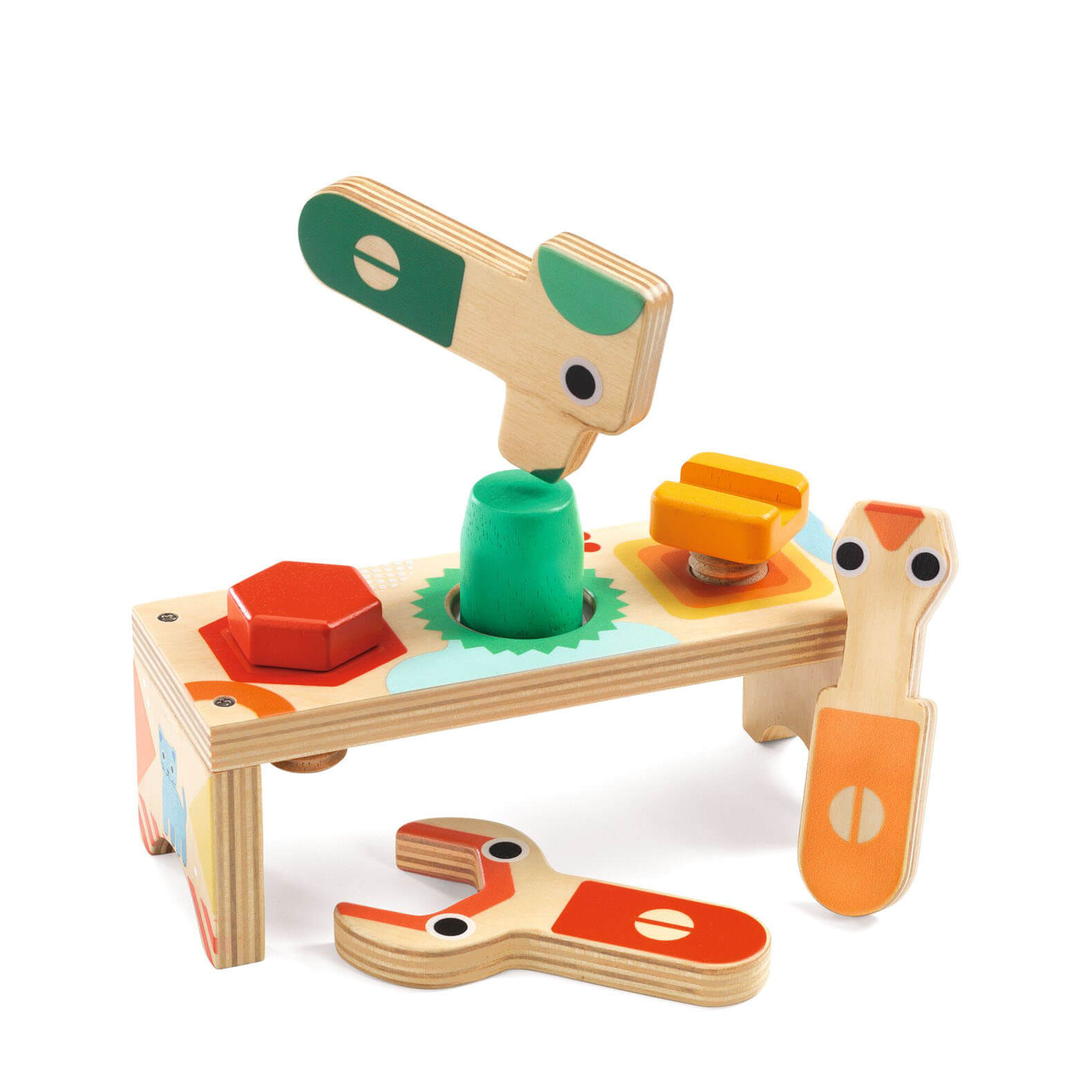 Wooden Tool Bench - Bricolou