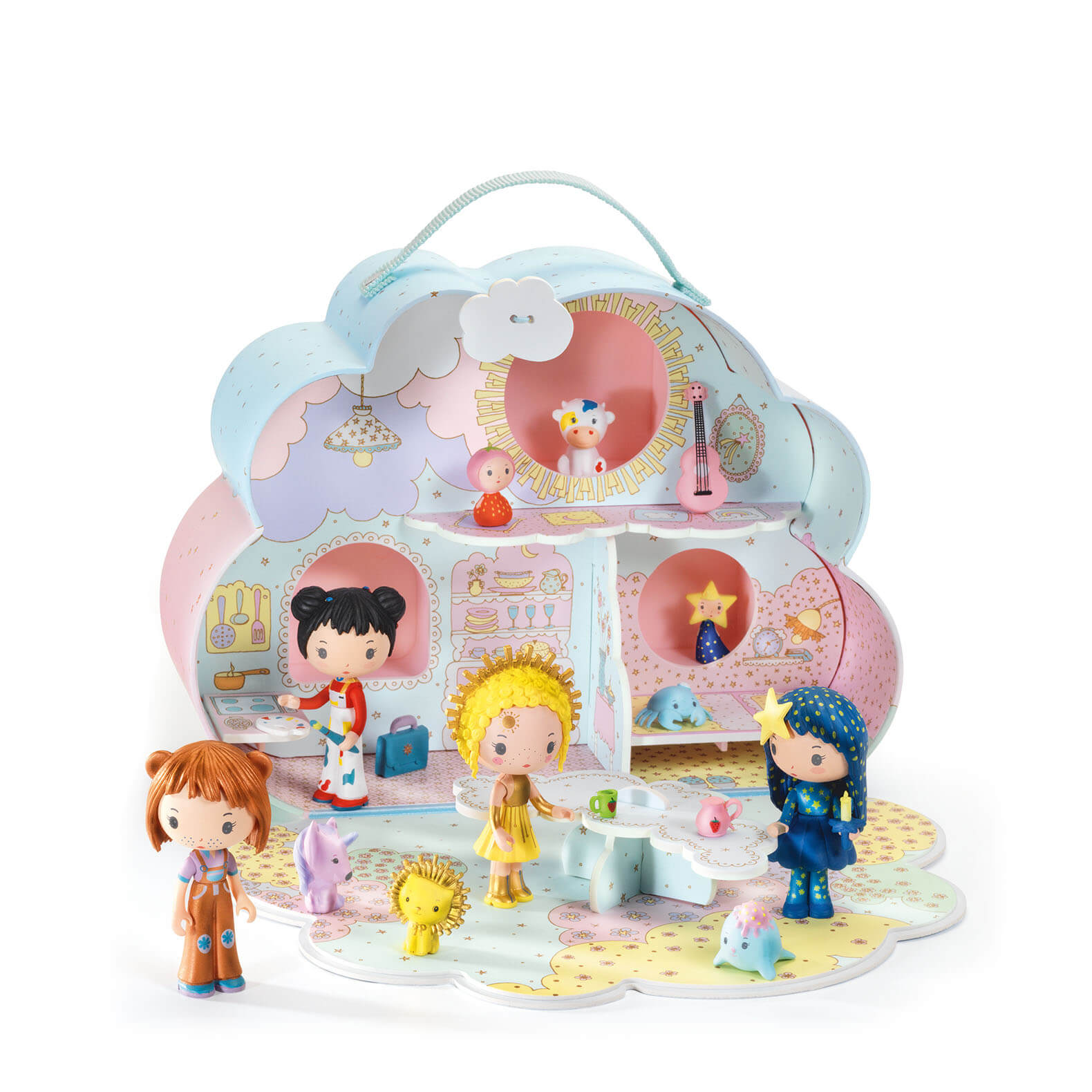 Tinyly Sunny and Mia Play House