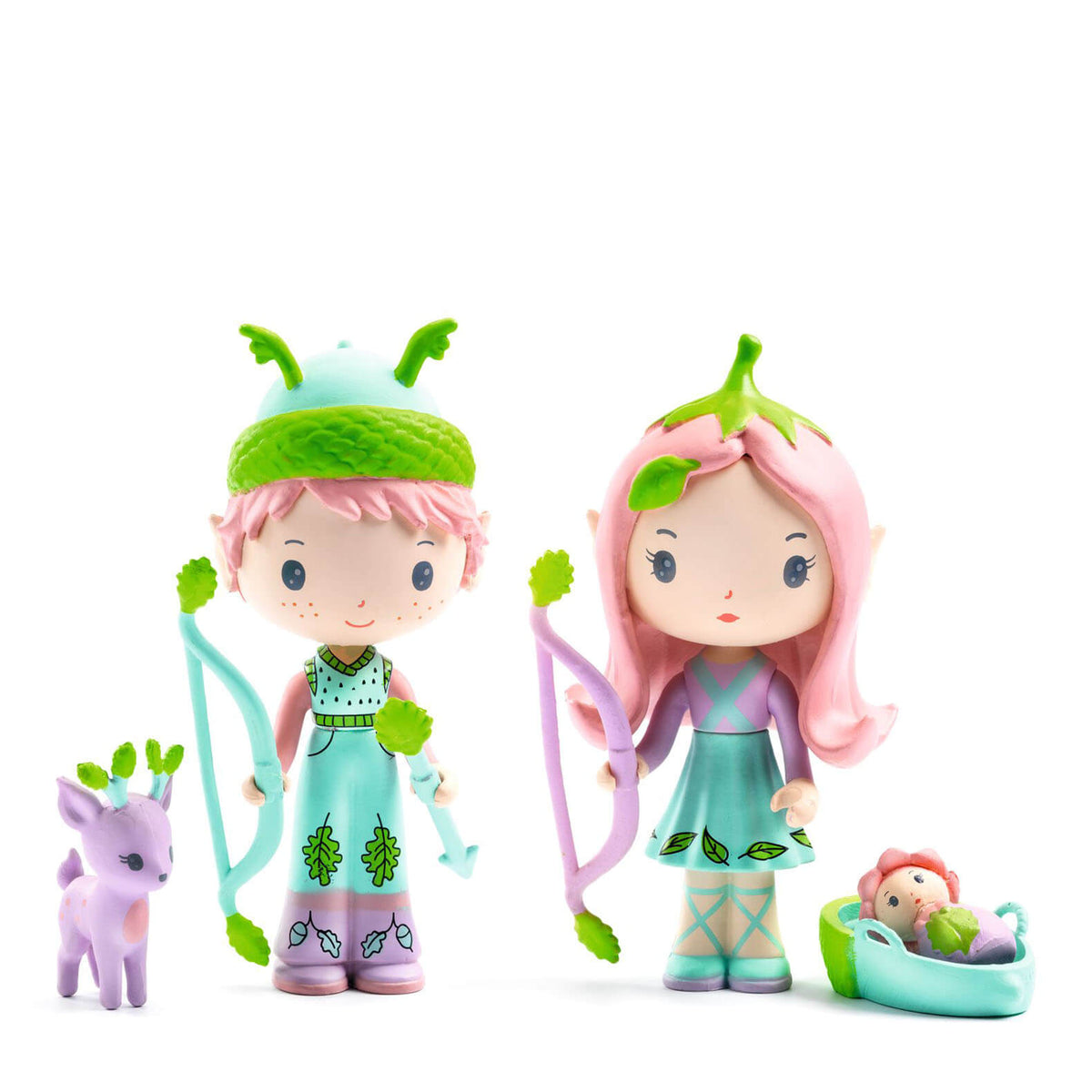 Djeco Tinyly Poupées Joe & Gala - Figurines Articulées - Jeu Créatif